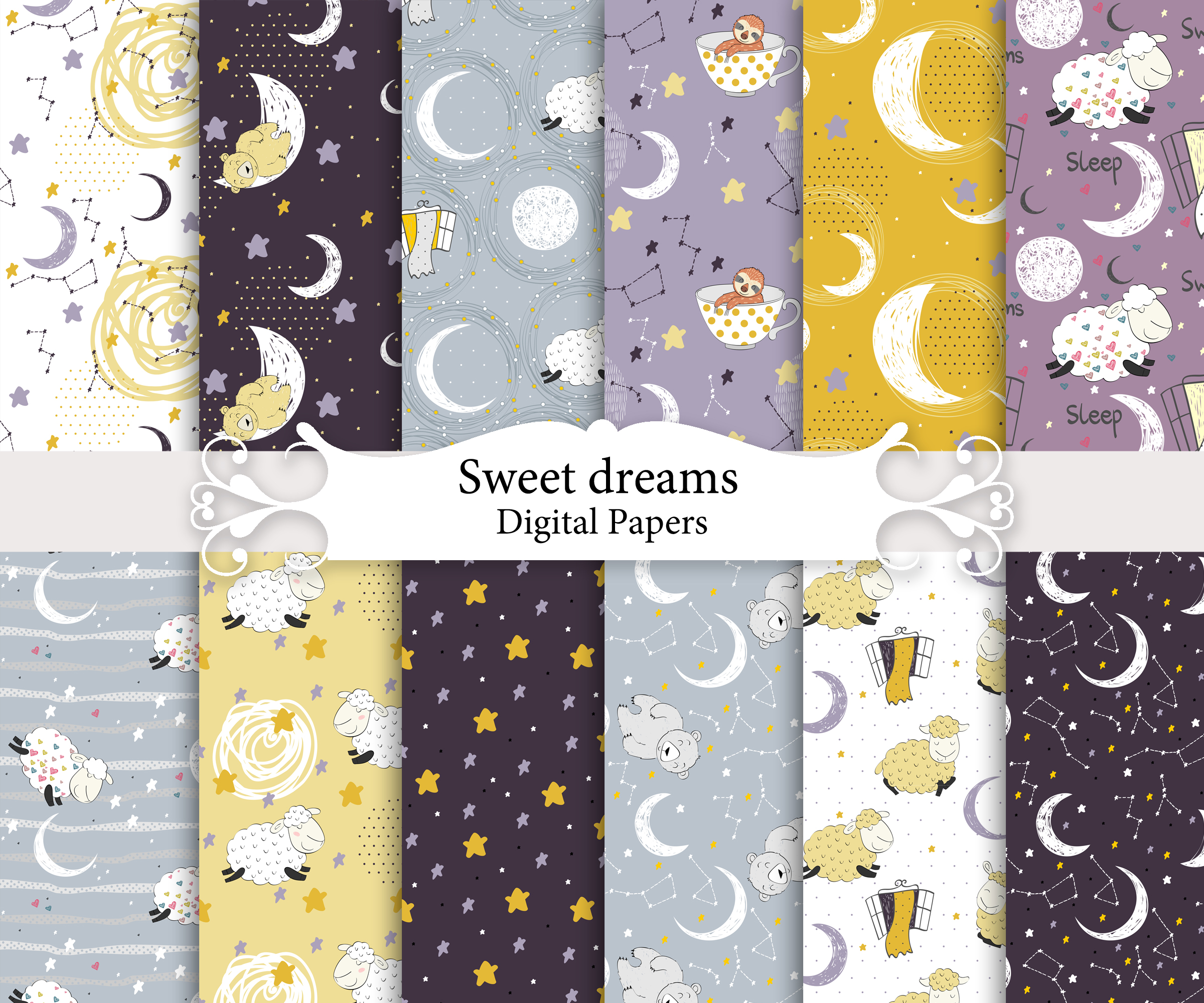 Sweet dreams, seamless patterns. | Inspire Uplift