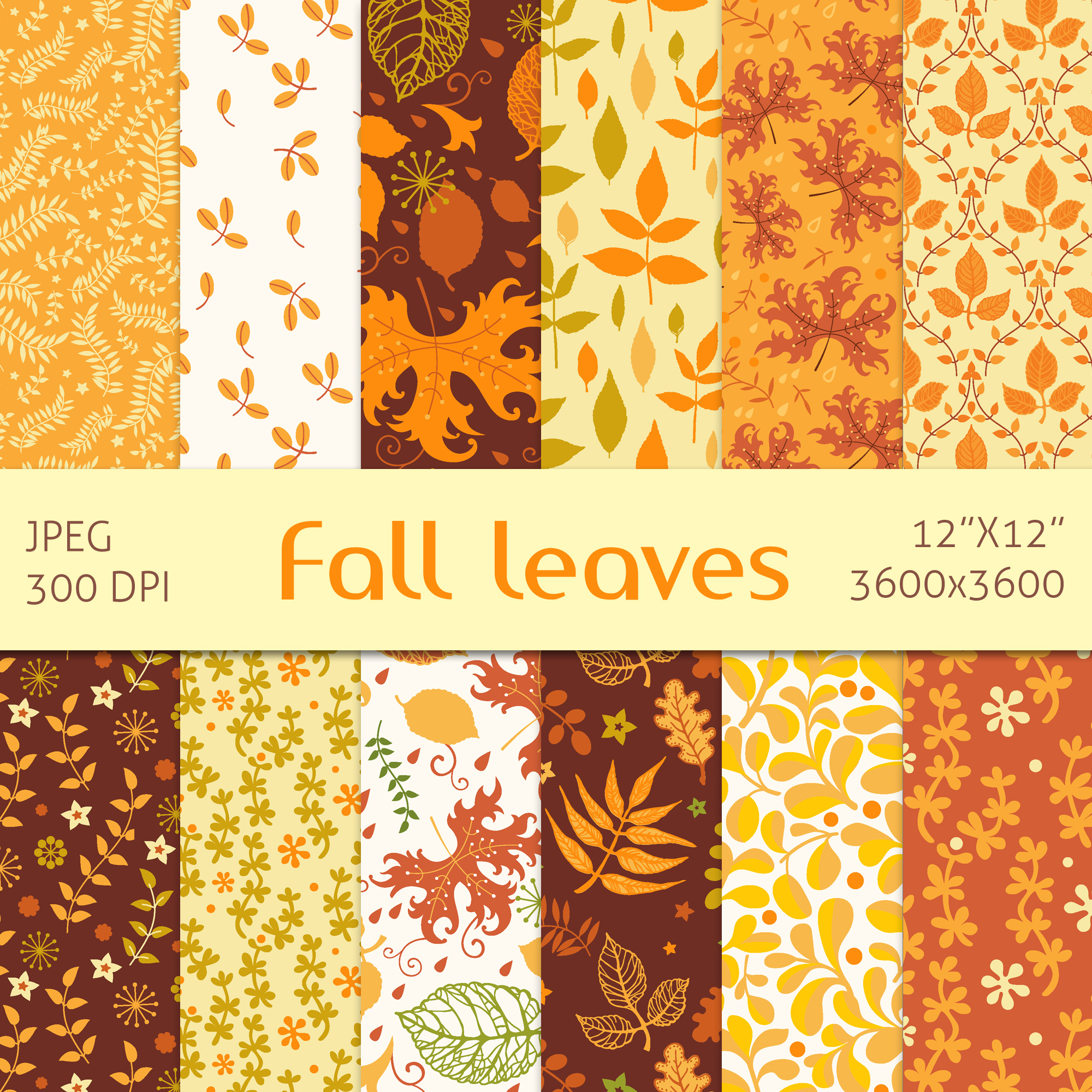fall-leaves-digital-paper-pack-autumn-seamless-patterns-inspire-uplift for Free Fall Scrapbook Paper Printable Fall leaves digital paper pack, autumn seamless patterns | Inspire Uplift for Free Fall Scrapbook Paper Printable