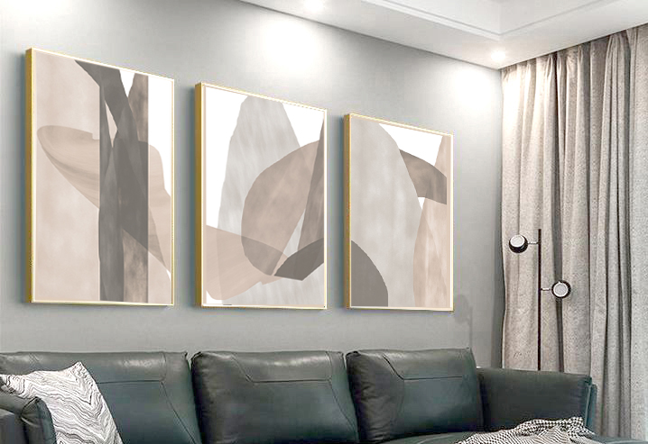 Abstract Neutral Set Of 3 Beige Prints Digital Download - Inspire Uplift