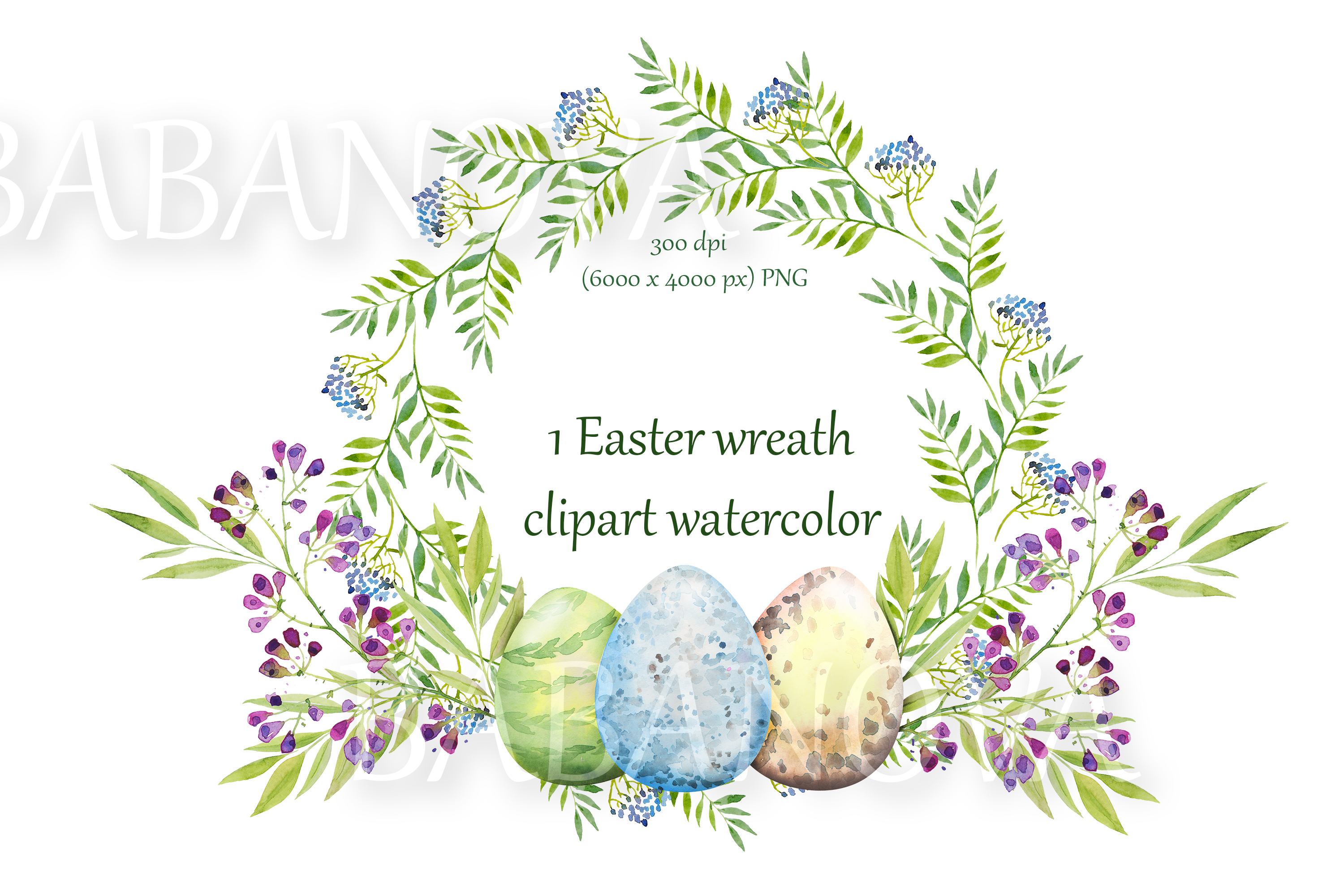 Easter floral wreath with flowers, branches and eggs | Inspire Uplift