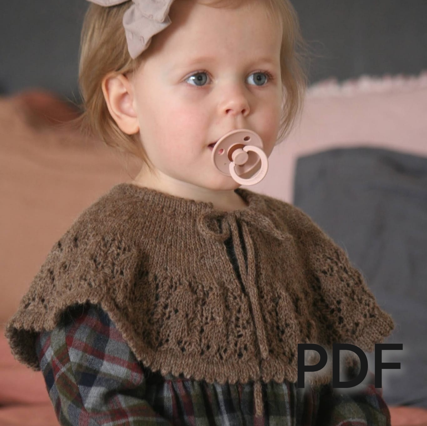 PDF Knitting pattern in English of how to knit baby collar Inspire Uplift