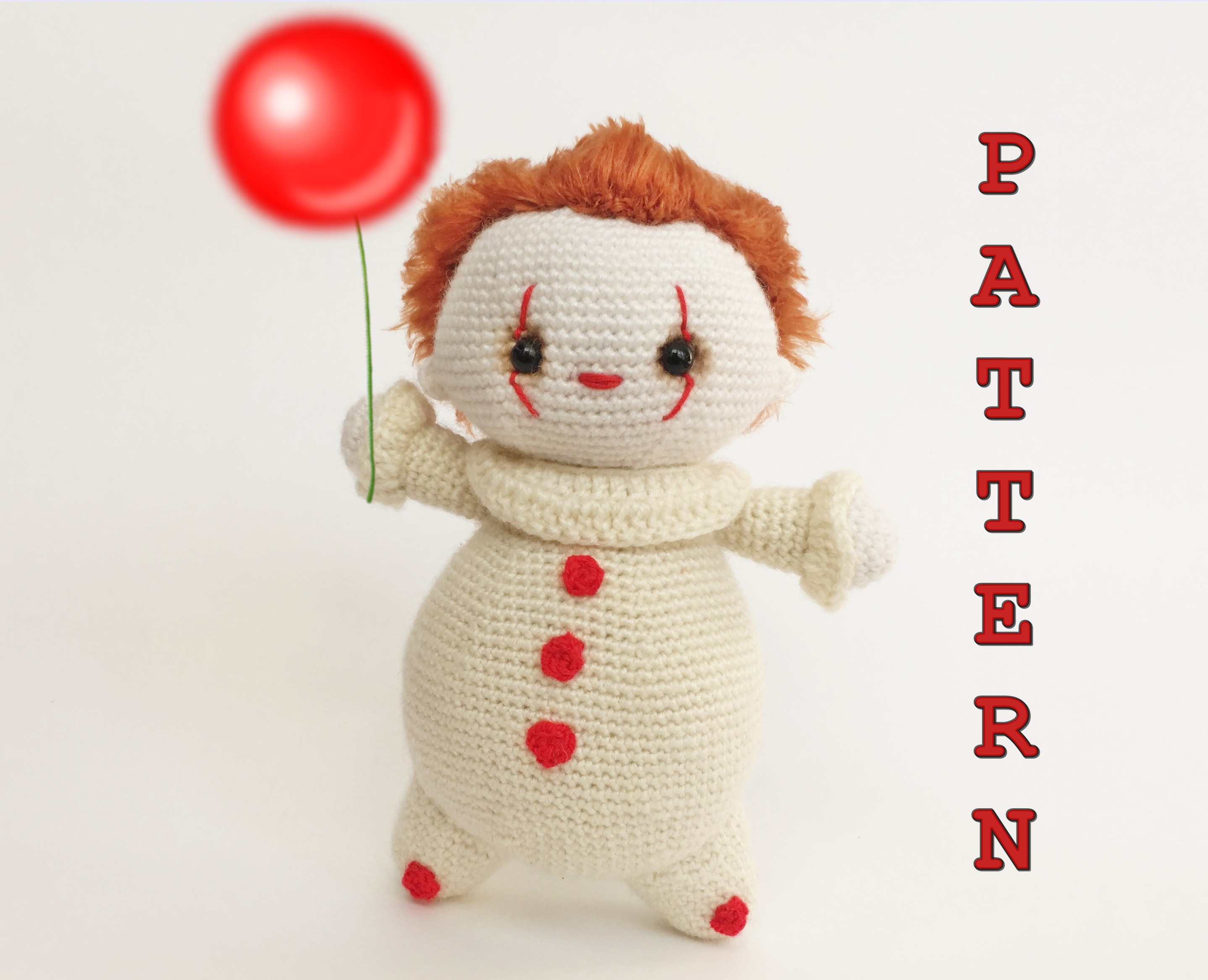 Baby clown PDF crochet pattern amigurumi crochet pattern cl Inspire