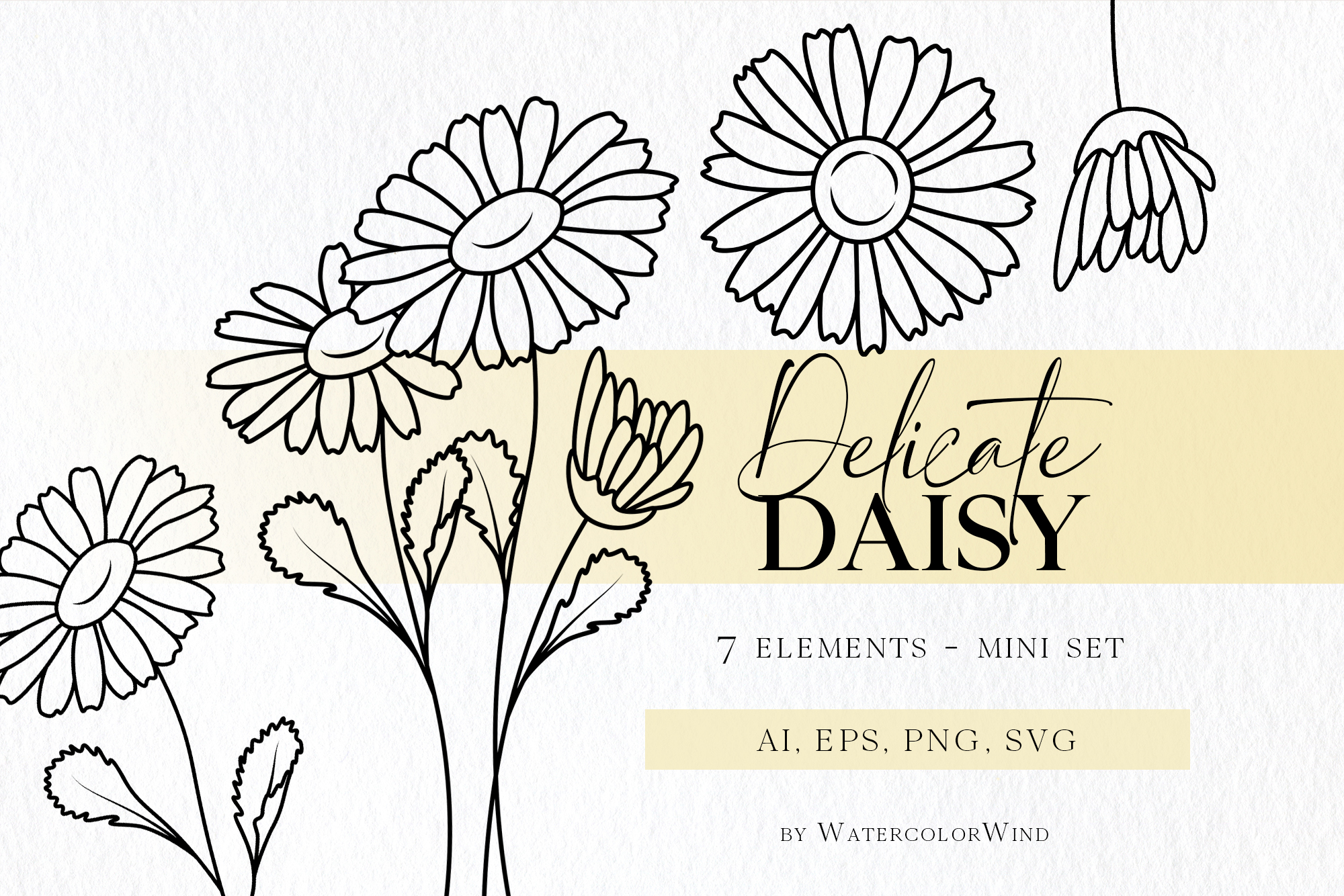 Daisy birth month flower svg files april birthday flower cli inspire