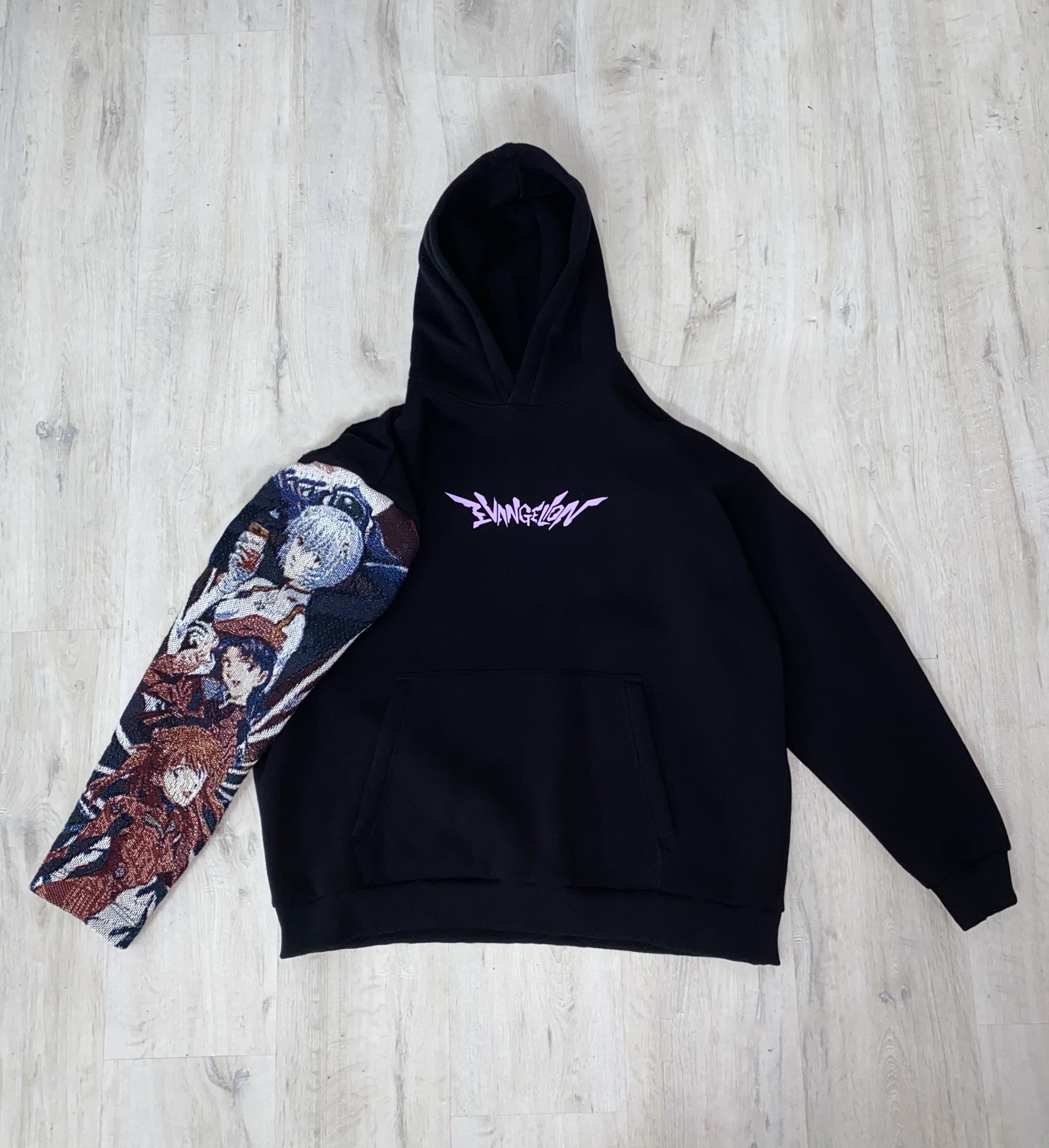 Tapestry Anime Hoodie - Evangelion Girls: Asuka, Misato & Re