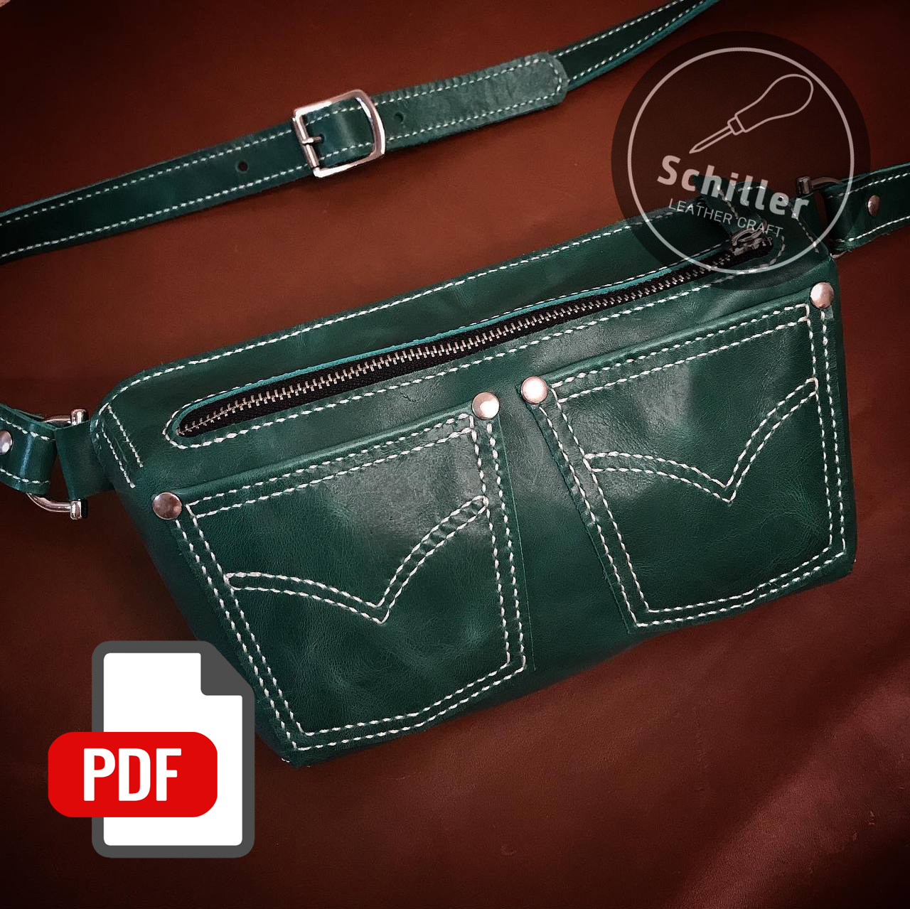 Sling bag Pattern - Leather bag Pattern | Inspire Uplift