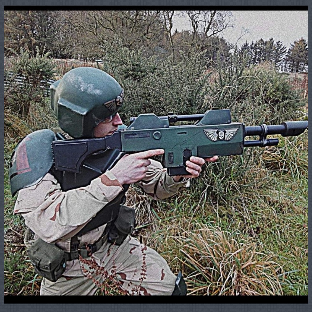 Lasgun Warhammer 40K cosplay gun airsoft gun paintball Inspire