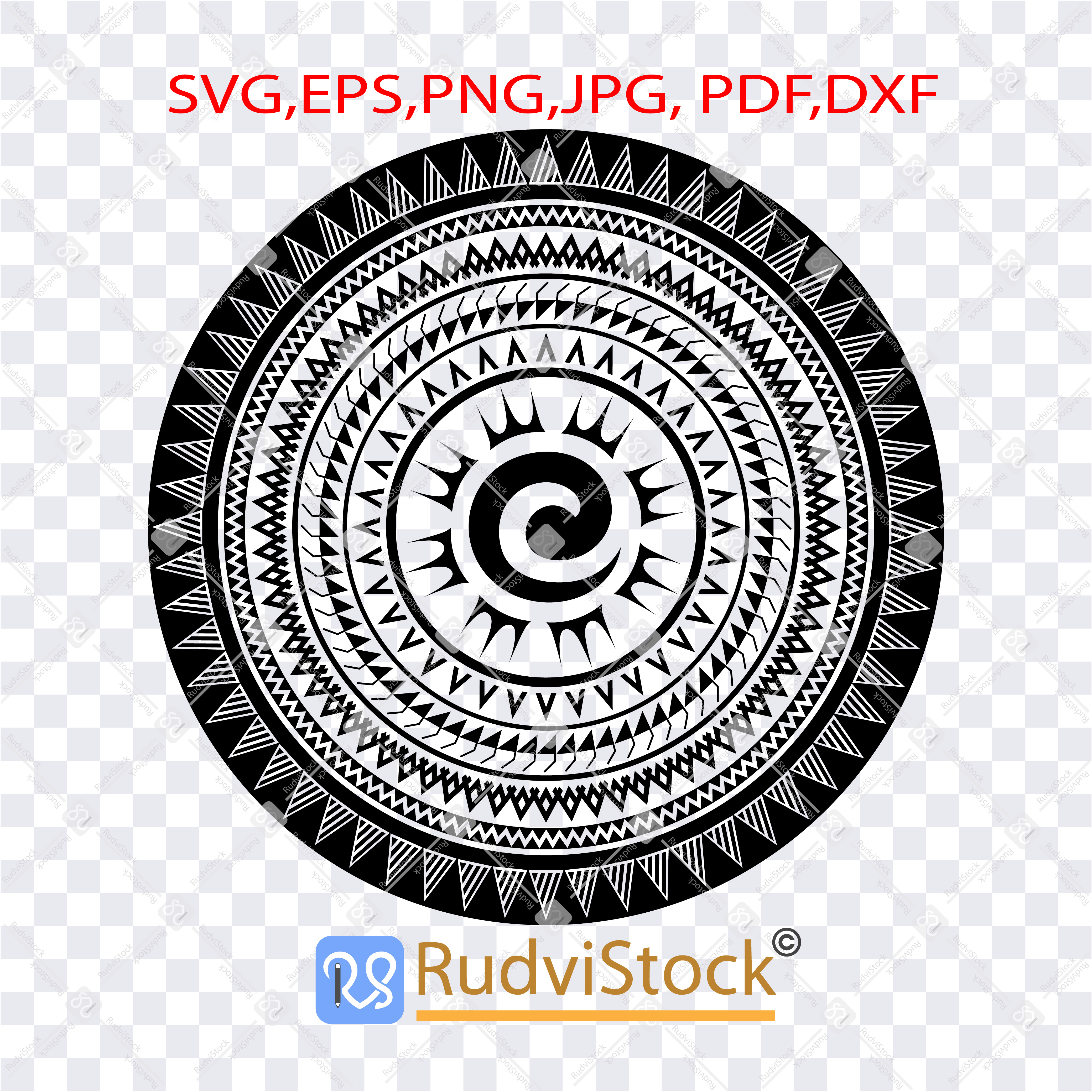 Samoan tattoo circle mandala pattern | Inspire Uplift