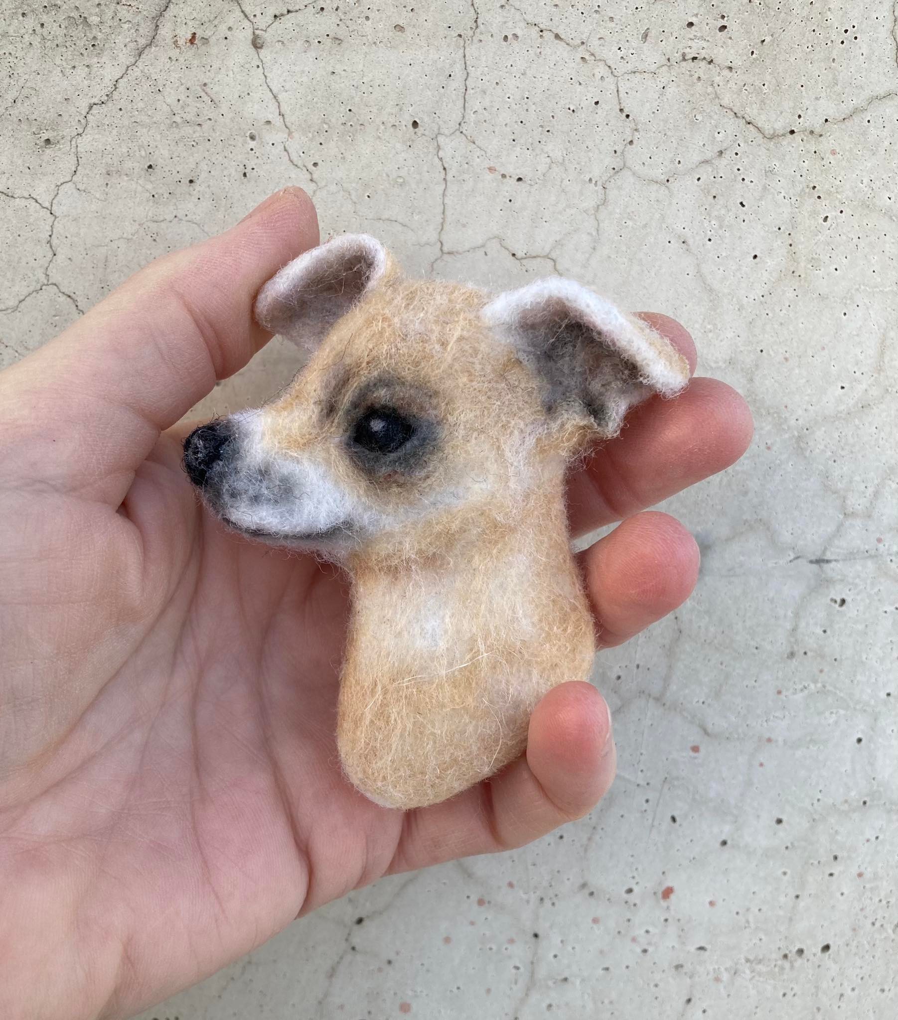 Dog keychain Custom dog portrait from photo Personalized pet Inspire