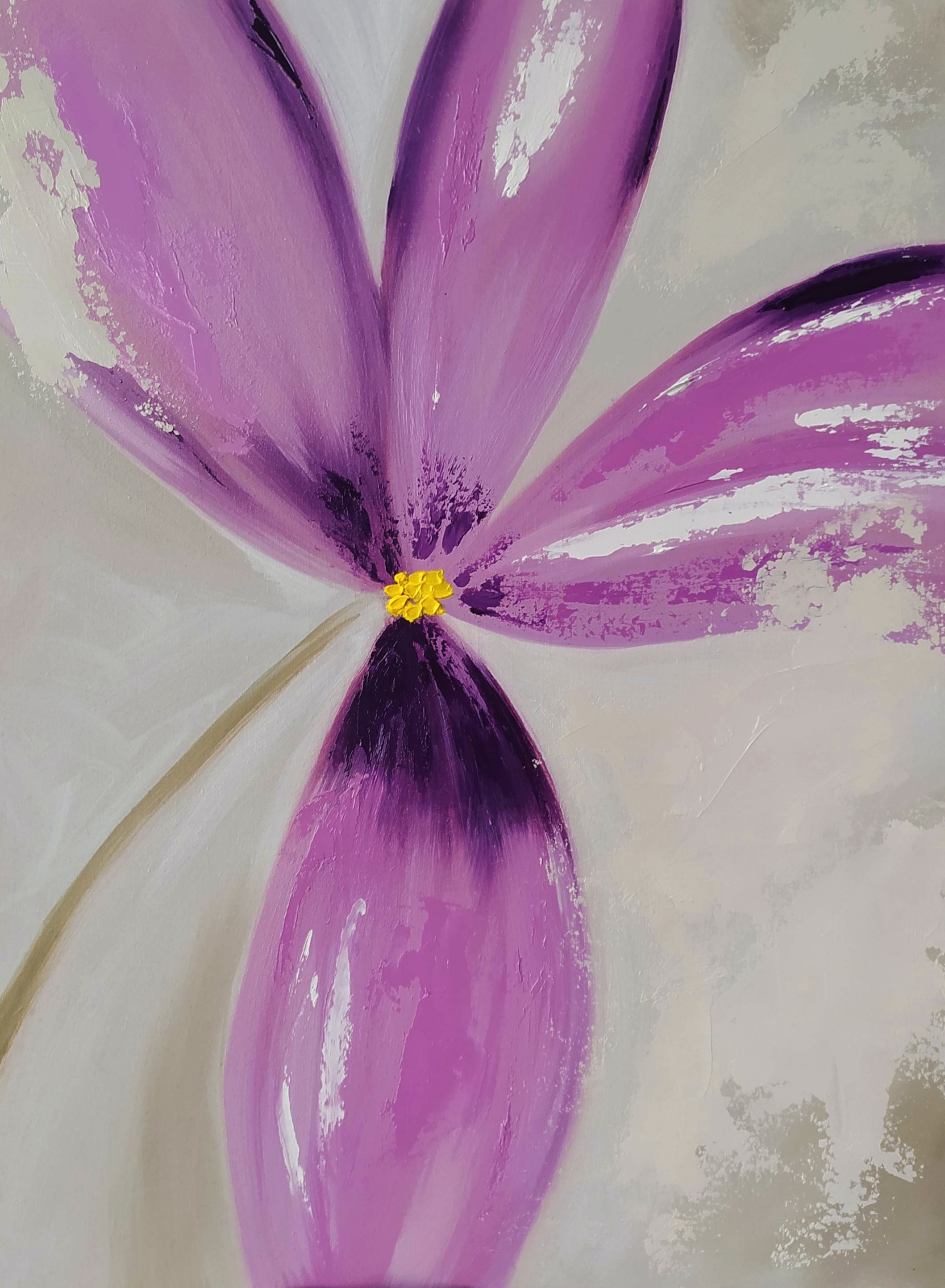 Flower Lilac Oil Painting Original Art Wall Decor Plant Impa Inspire