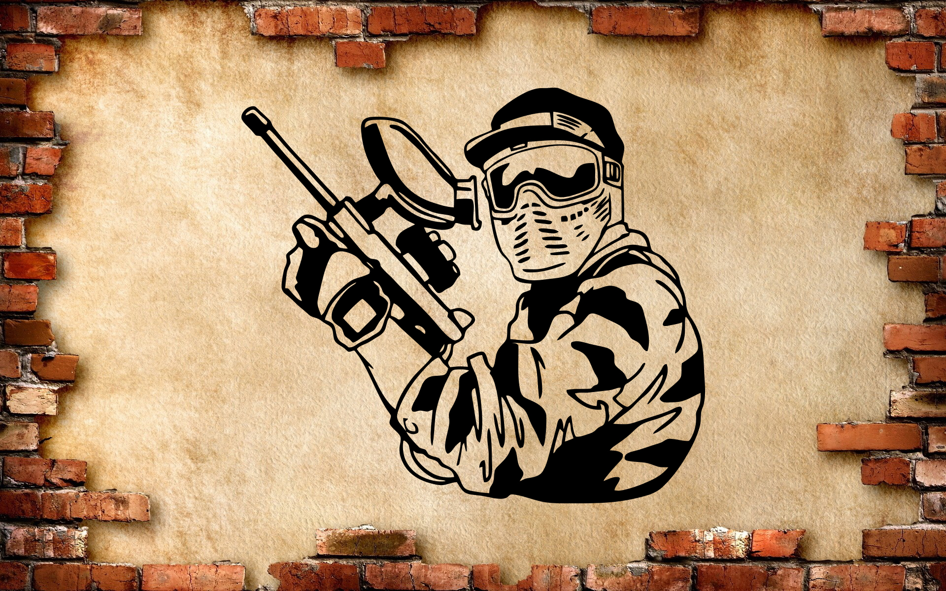 Paintball Sticker Paintball Game, Gamer Wall Sticker Vinyl D Inspire
