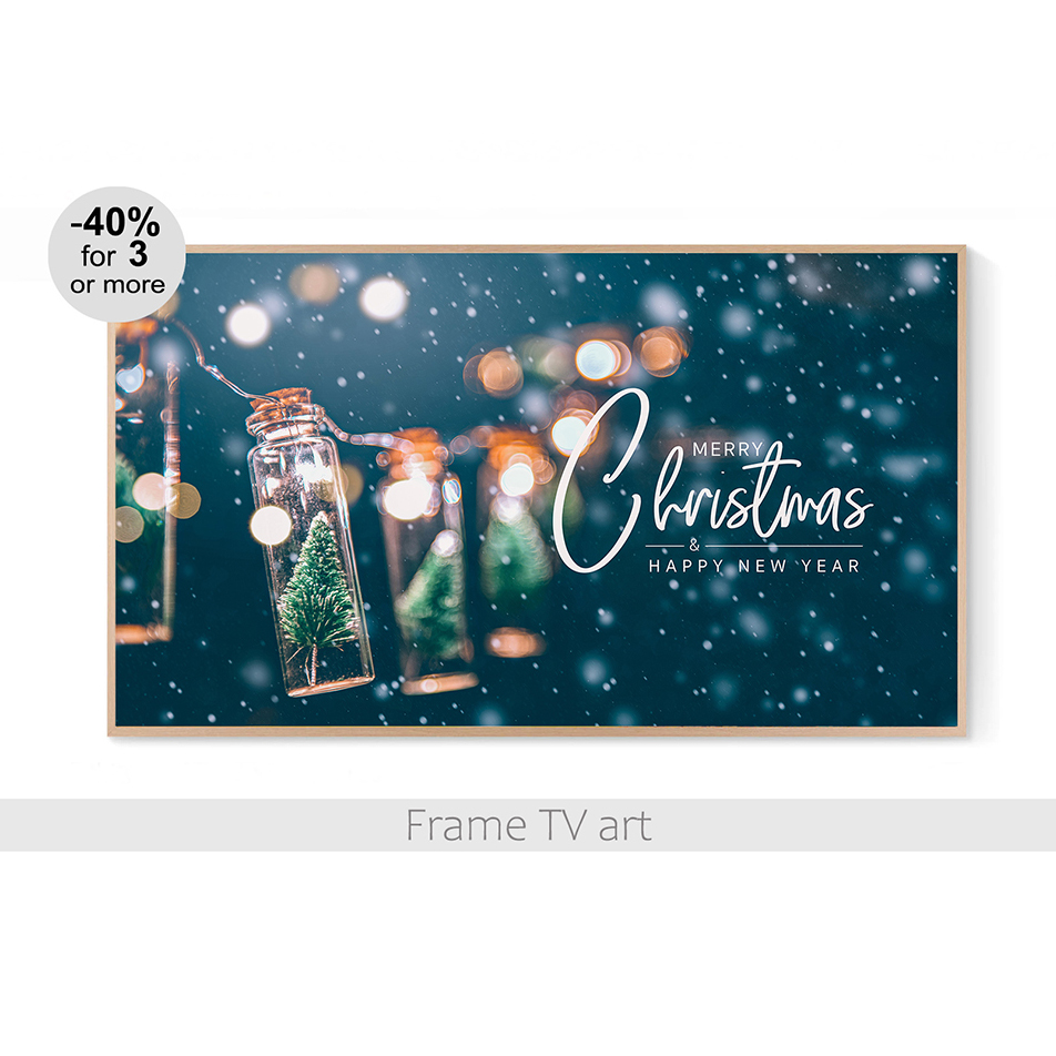 Samsung Frame Tv Art Christmas Frame Tv Art Winter Frame T Inspire