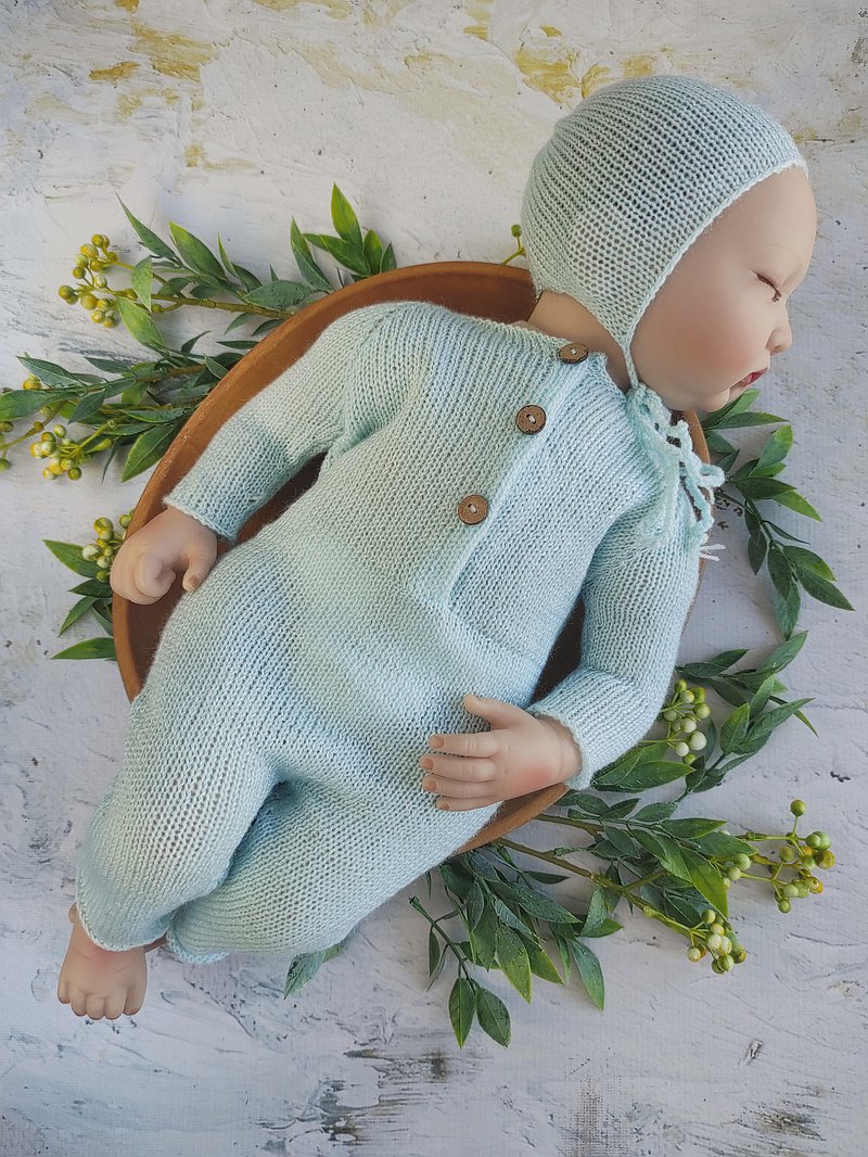 set for newborn, props outfit for photos, knit newborn, baby Inspire