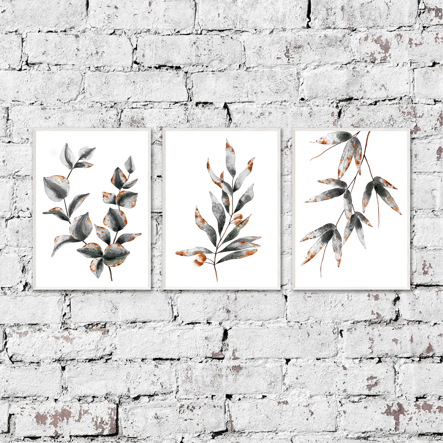 Set of 3 Gray prints, Neutral art set Gray wall decor Bathro - Inspire ...