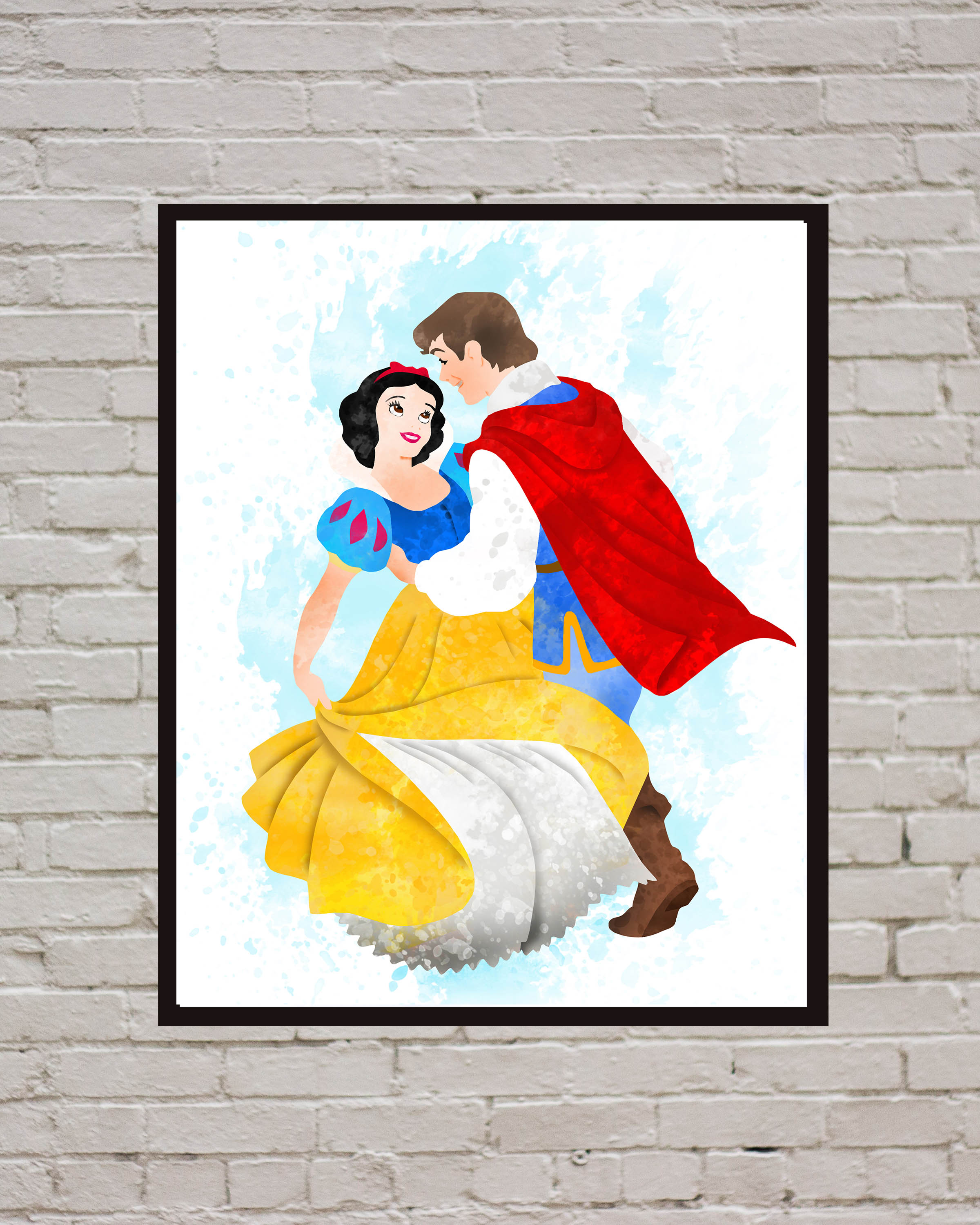 Snow White and the Seven Dwarfs Disney Art Print Digital Fil - Inspire ...