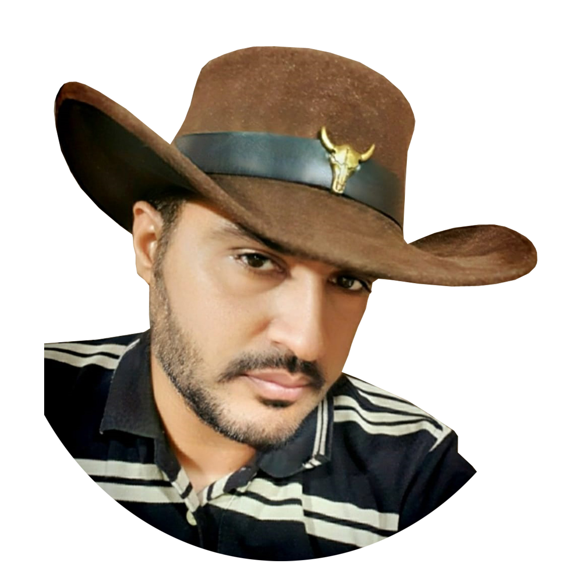 Sheriff Gambler Hat Leather Ultimate Gambler Suede Leather Hat
