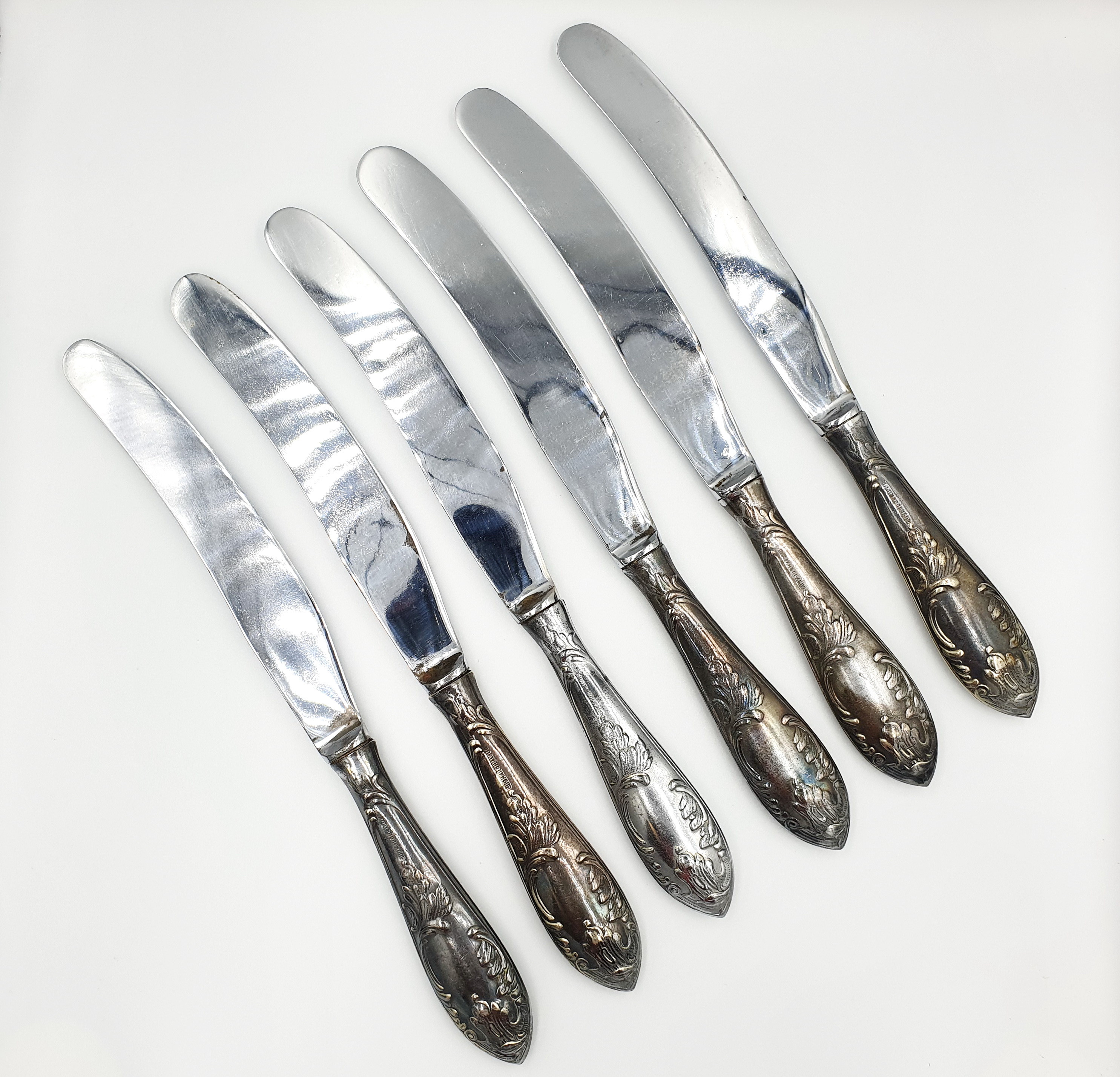 Vintage DINNER KNIFE SET 6 Pc USSR 1950s Inspire Uplift