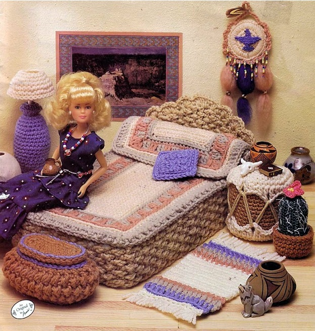 Digital Crochet furniture for Barbie dolls Toy for girls