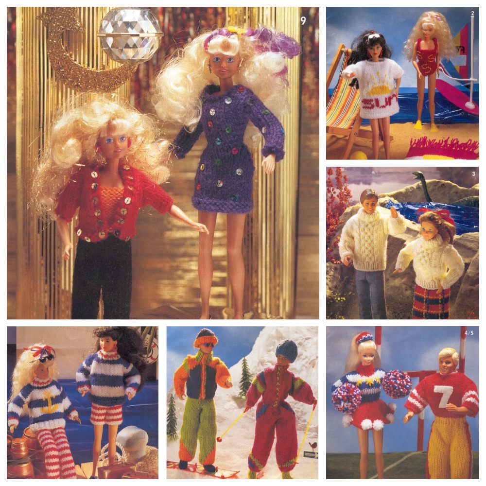 Digital Vintage Barbie Knitting Pattern Knitting Pattern Inspire