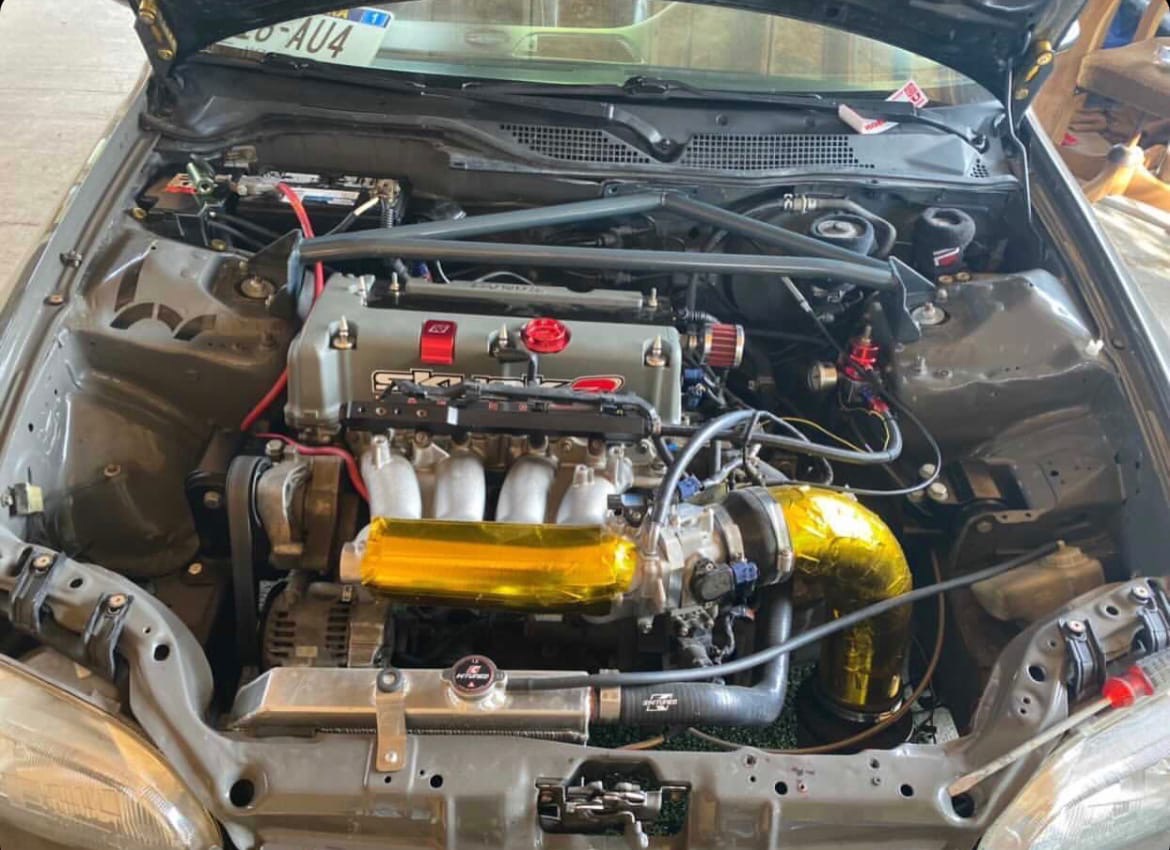 Kswap Front Bar 3 point v.1 RTHonda Honda Civic Eg Ek Ej I Inspire