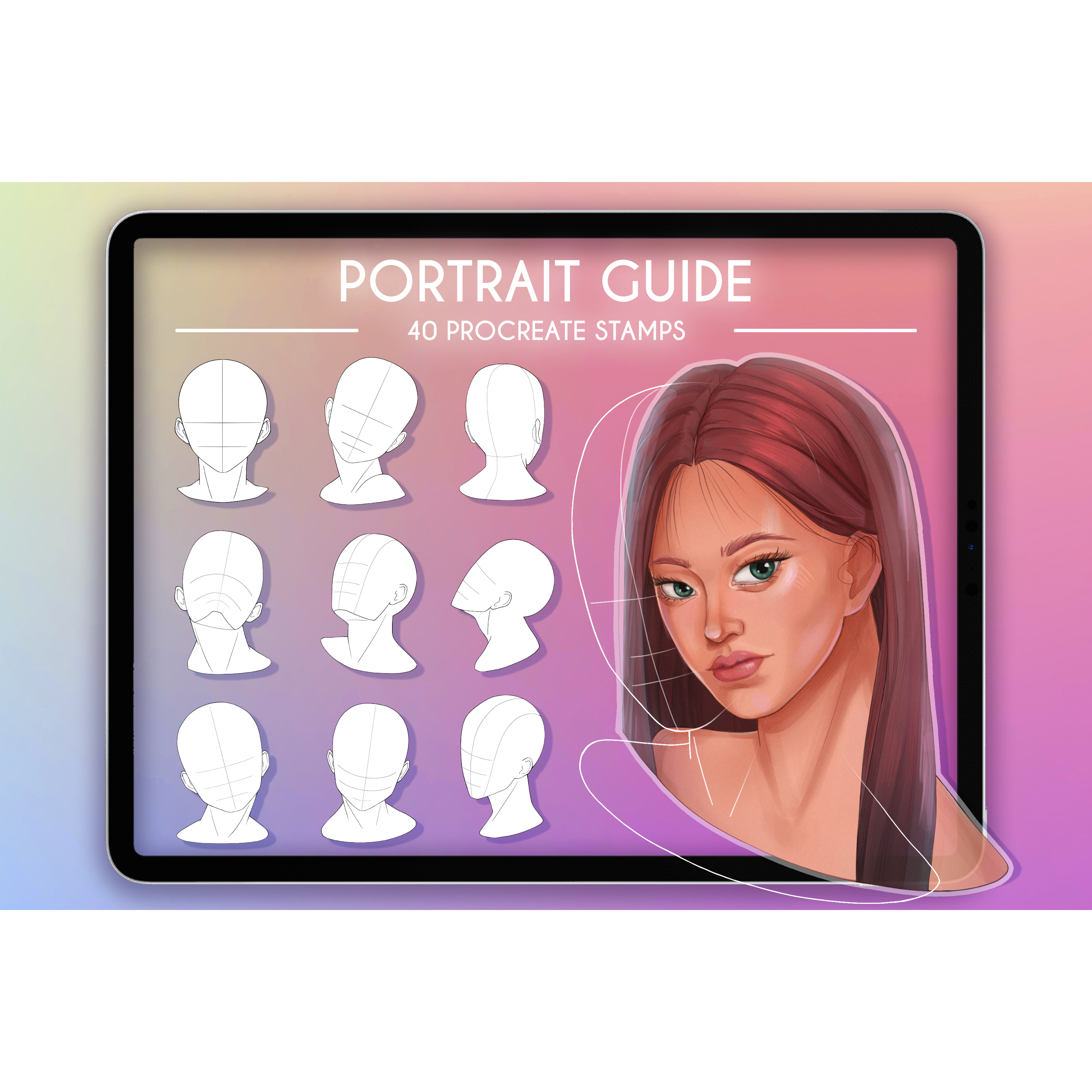 Procreate Brushes Procreate Portrait Stamps Procreate Head Inspire Procreate Brushes Procreate Portrait Stamps Procreate Head Inspire