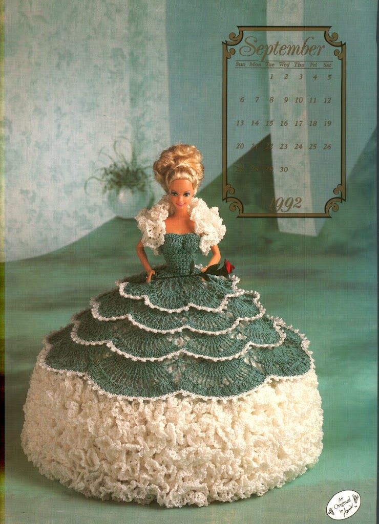 Vintage crochet pattern for Barbie dress Digital Crochet Inspire