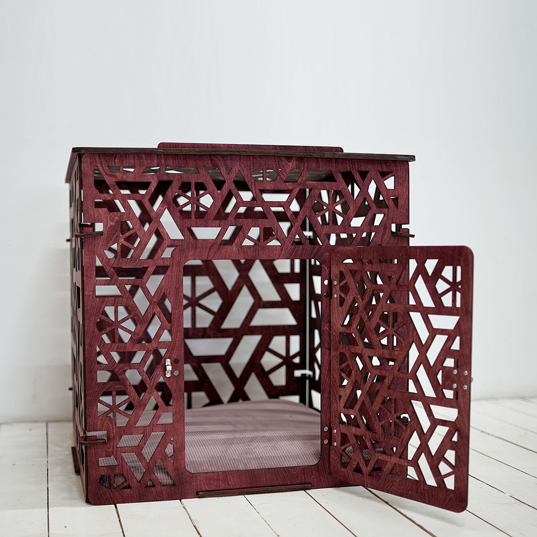 View of Modern dog crate furniture | custom dog kennel | large dog h | Inspire ...