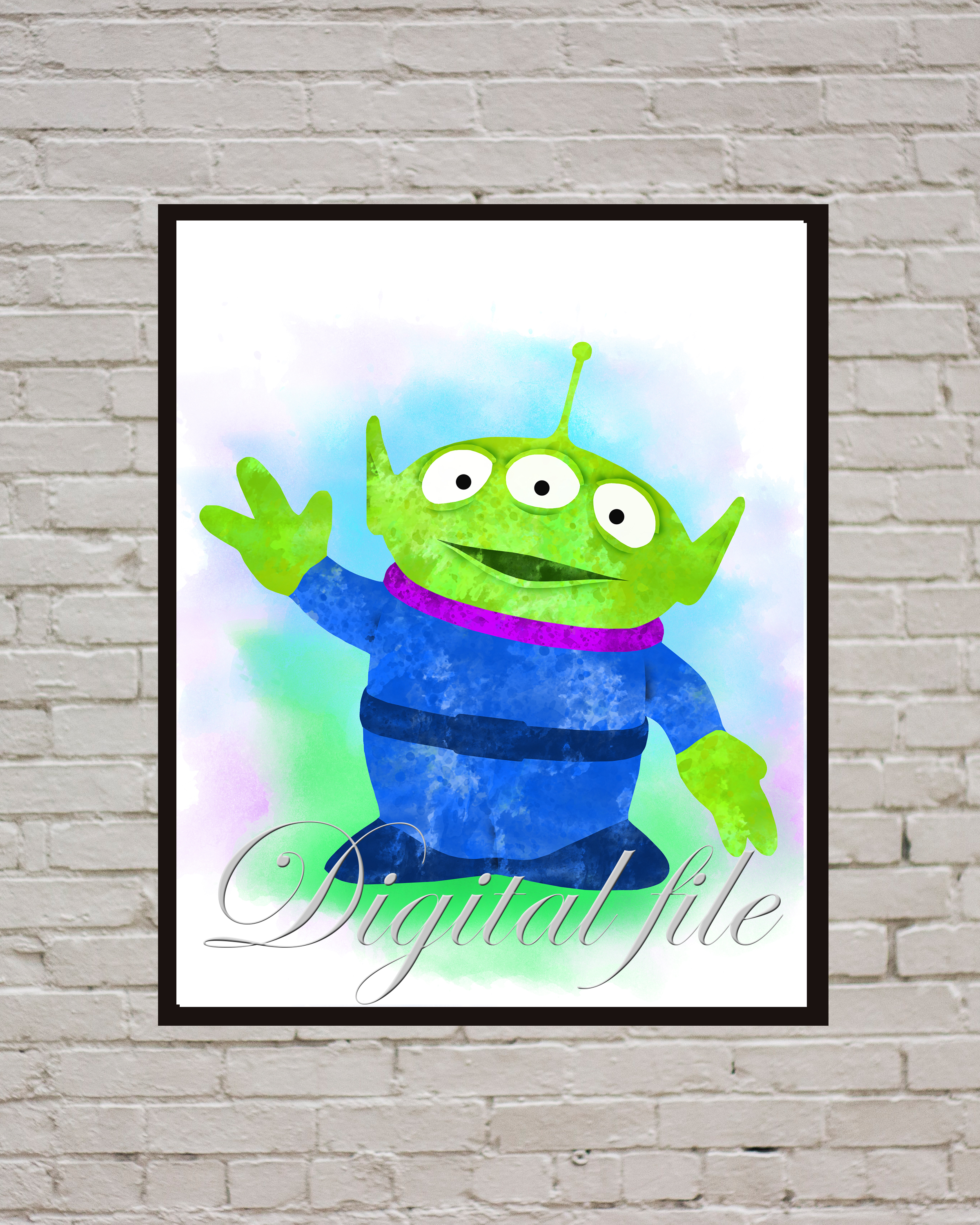 Squeeze Toy Aliens Toy Story Disney Art Print Digital Files