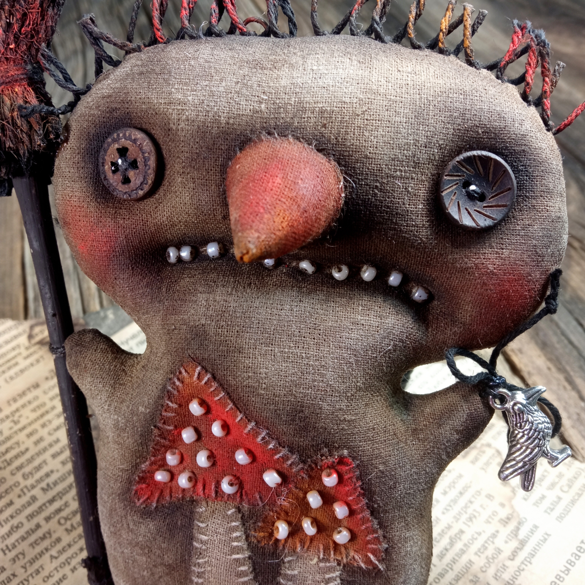 Angry snowman with fly agaric | Inspire Uplift