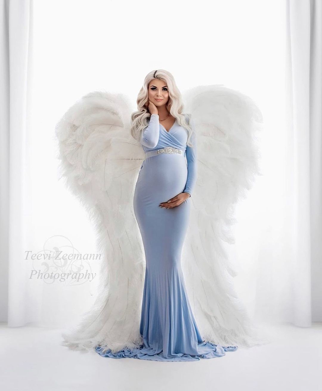 angel wings, ostrich feather wings, natural feather wings, w Inspire