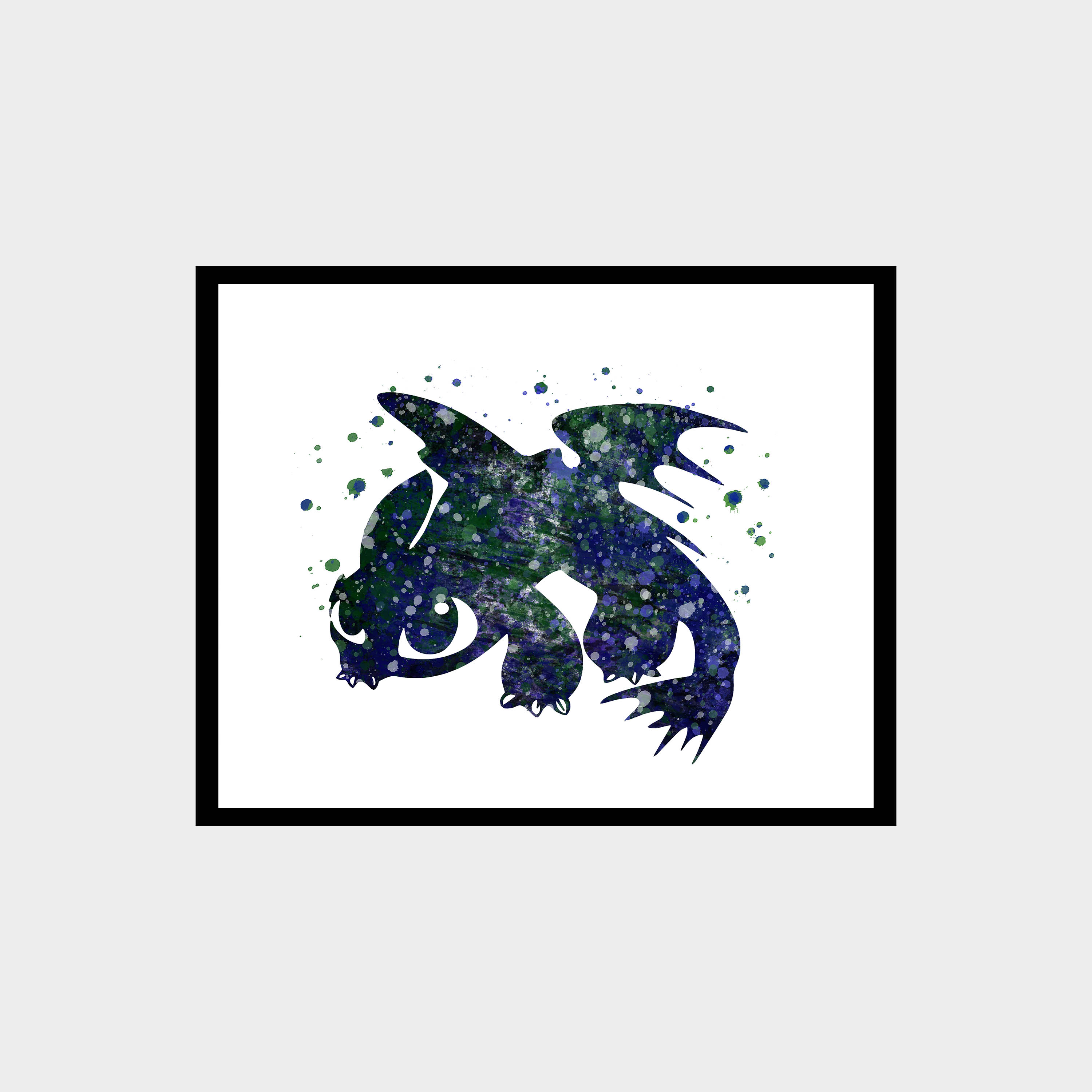 How to Train Your Dragon Toothless Disney Art Print Digital | Inspire ...