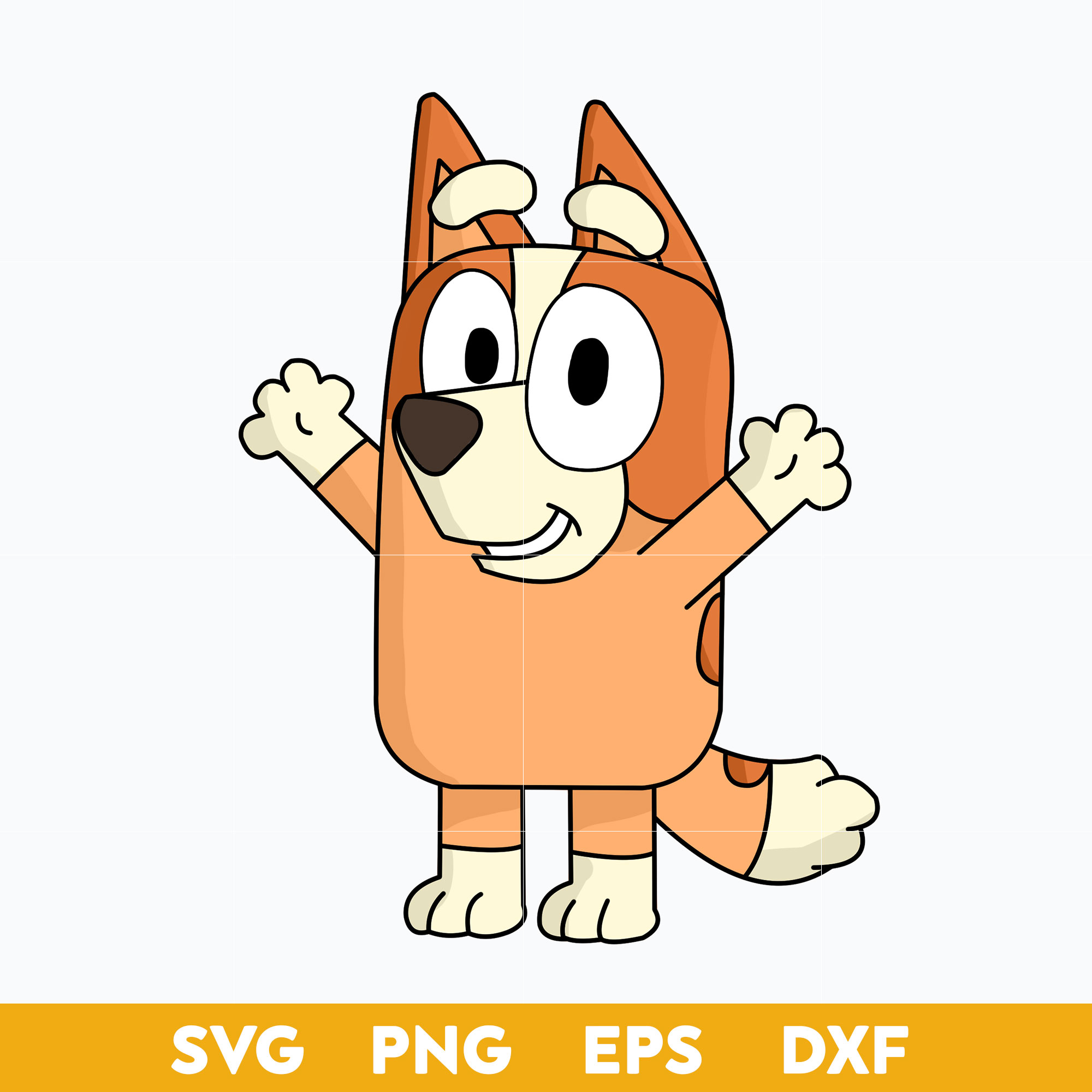 Bingo Bluey Dog SVG, Bluey SVG, Cartoon SVG PNG DXF EPS File - Inspire