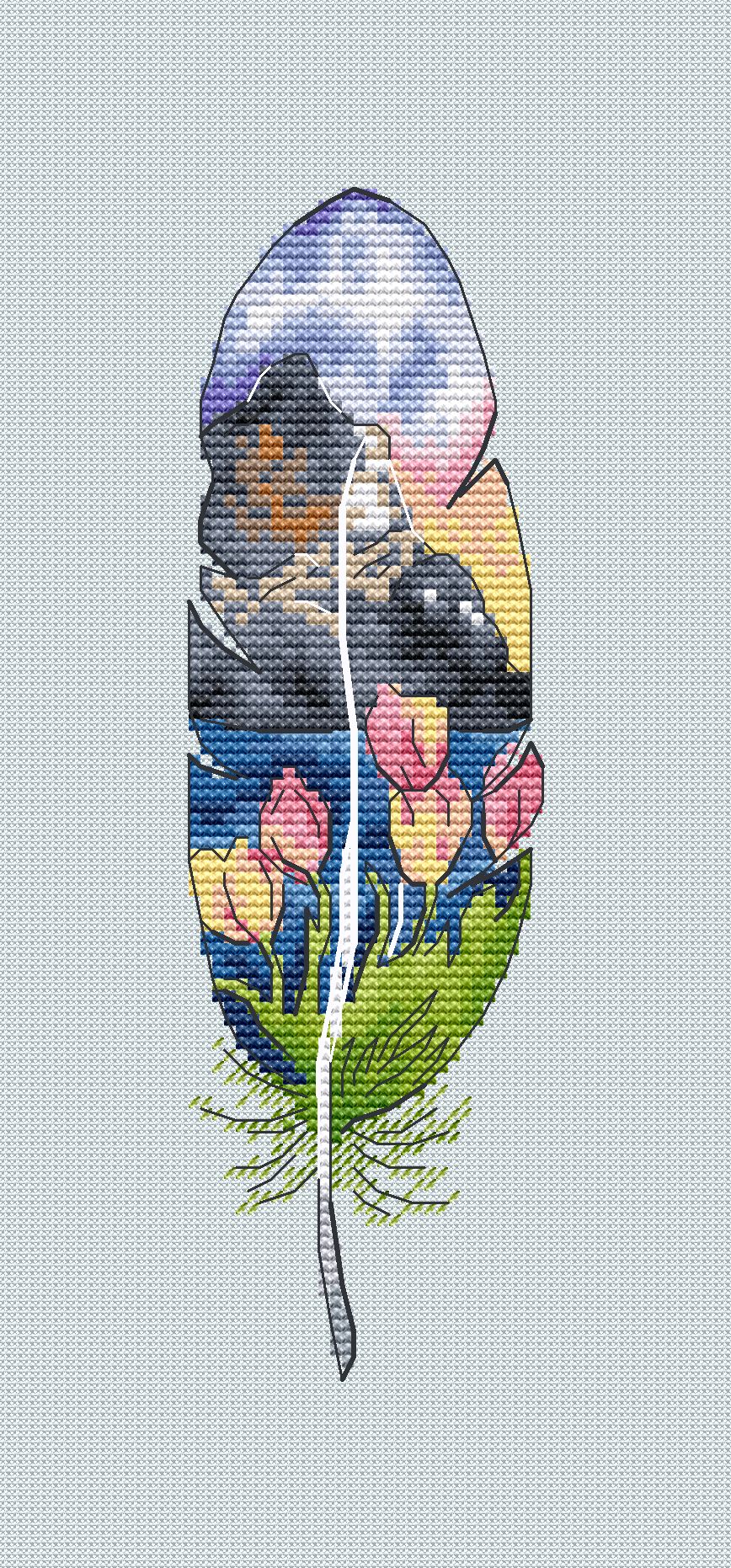 Spring Cross Stitch Pattern Inspire Uplift