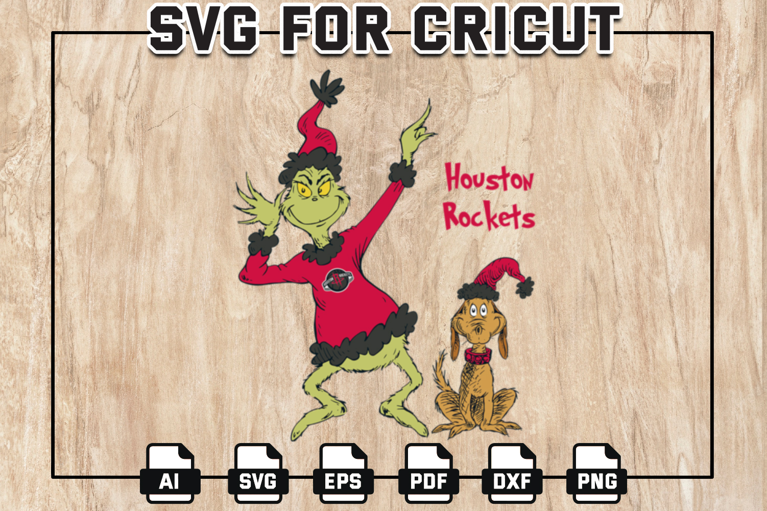 Grinch Houston Rockets Basketball Team Svg, Grinches, Grinch Inspire