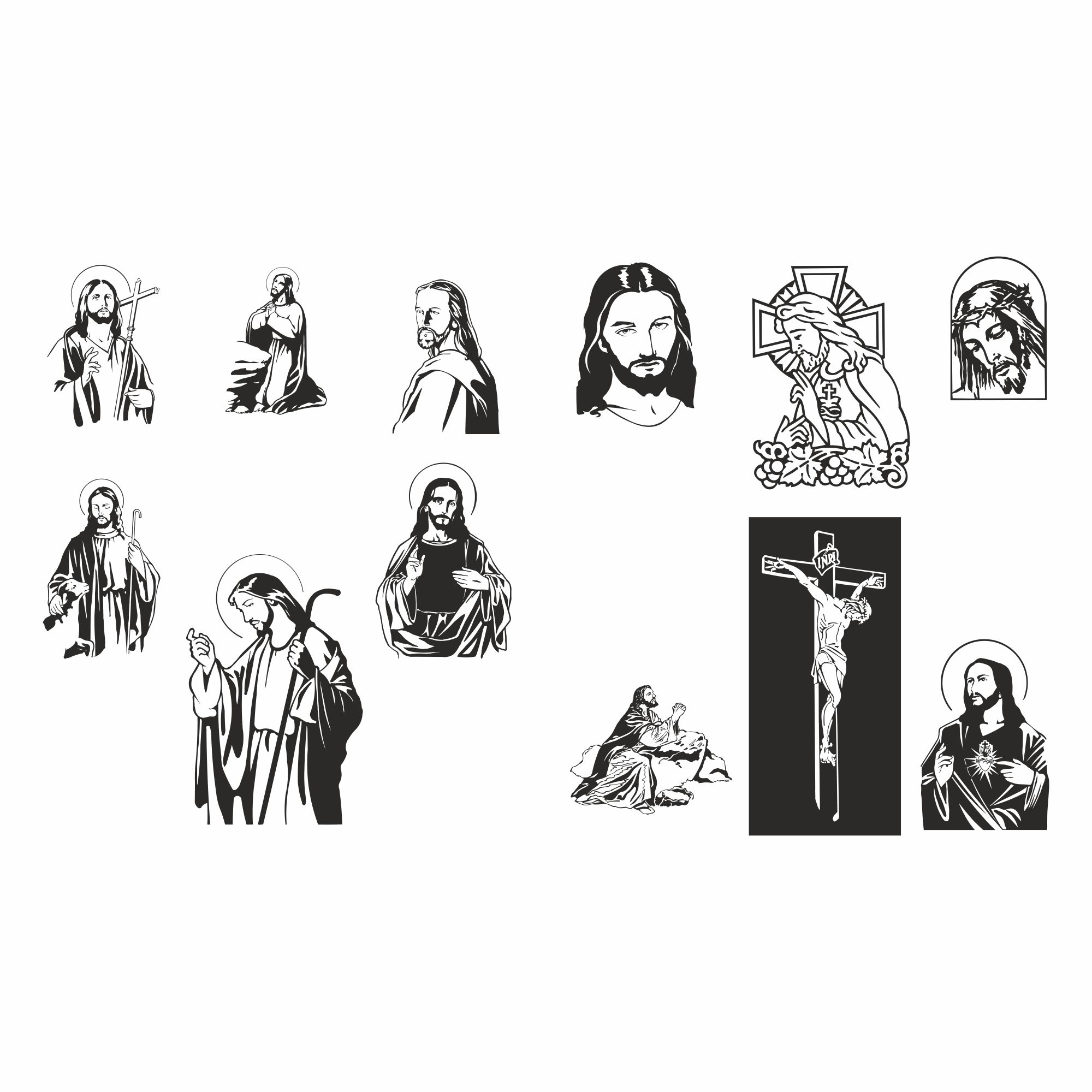 Jesus SVG, Jesus Cross SVG, Jesus svg bundle, christ svg, go - Inspire