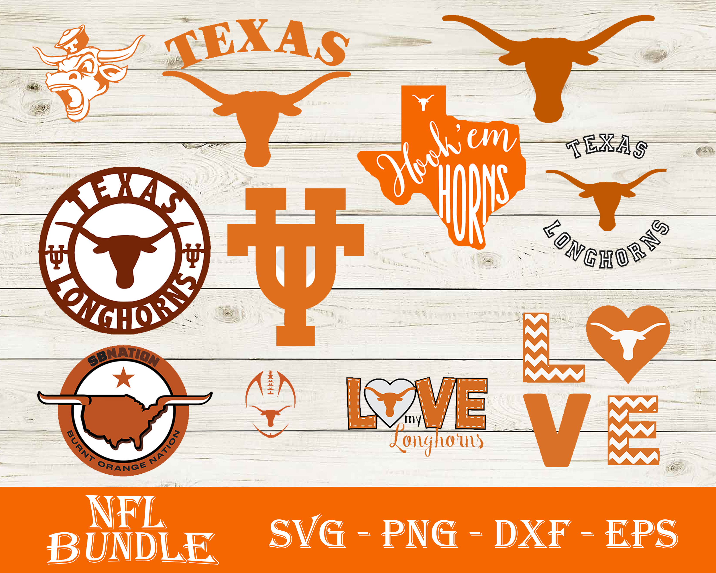 Texas Longhorns SVG Bundle, Texas Longhorns SVG, NCAA SVG, S | Inspire