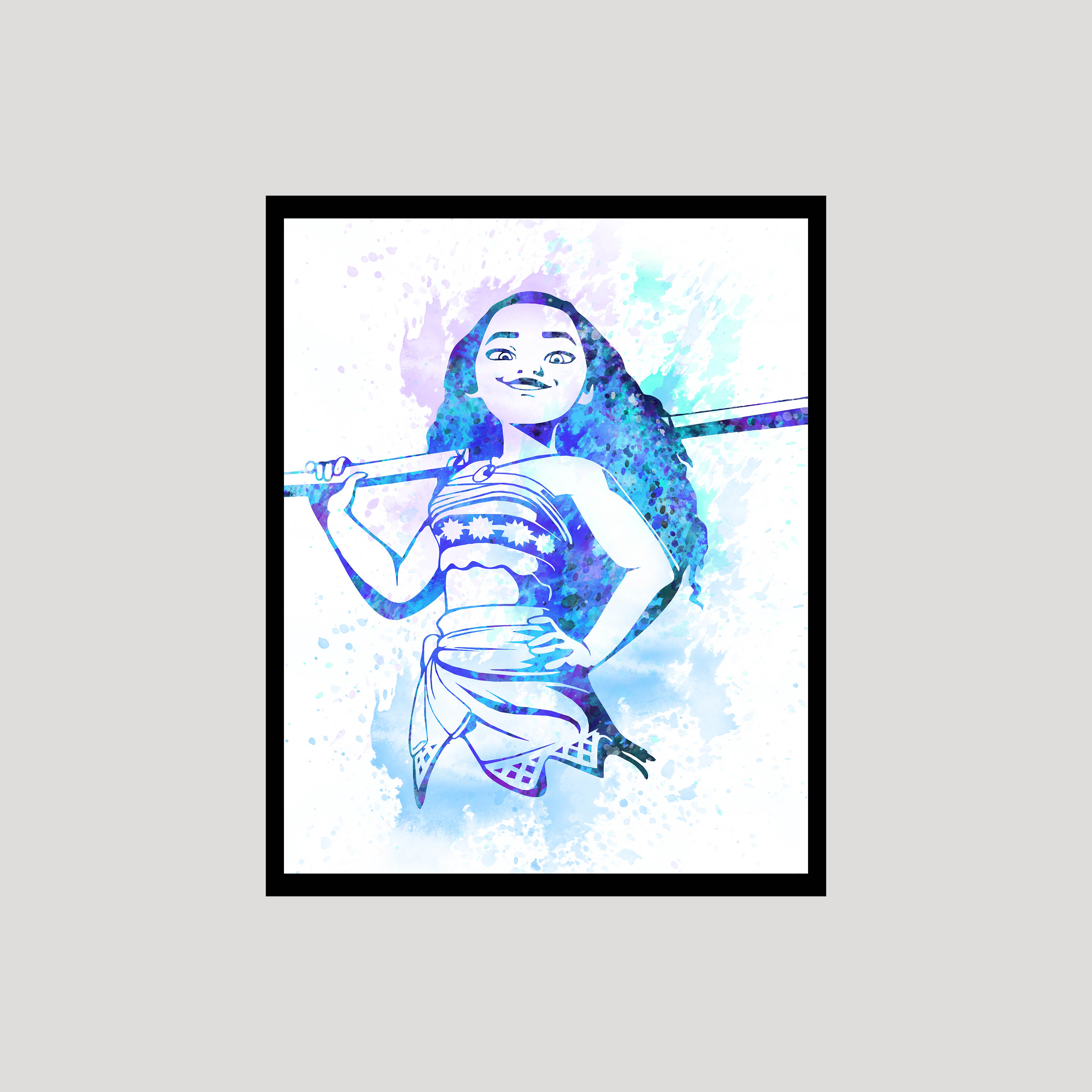 Moana Disney Art Print Digital Files decor nursery room wate - Inspire ...