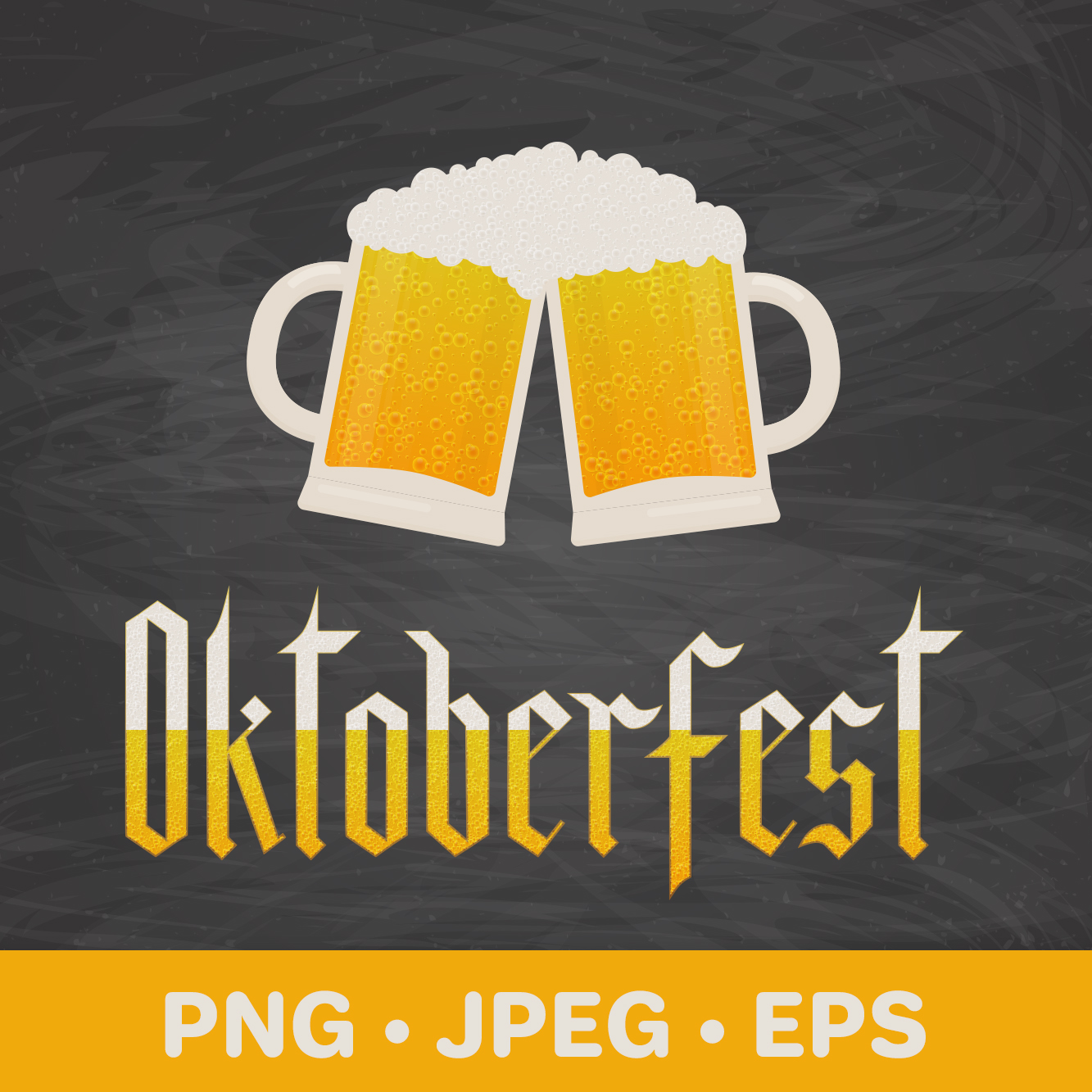 Oktoberfest sublimation design. Fraktur gothic lettering - Inspire Uplift