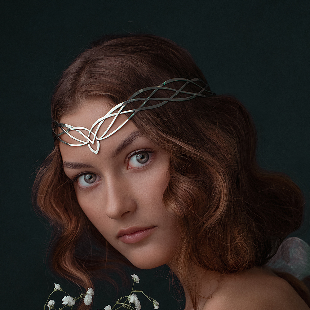 Fantasy diadem jewelry Tiara Elven Crown bridal hair vine We Inspire