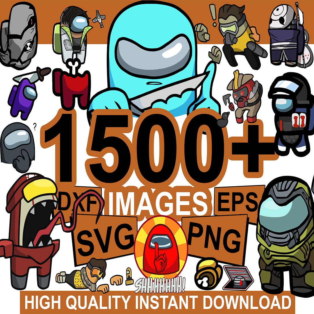 1500 Among Us SVG Bundle, Among Us Character SVG, Among Us S | Inspire ...