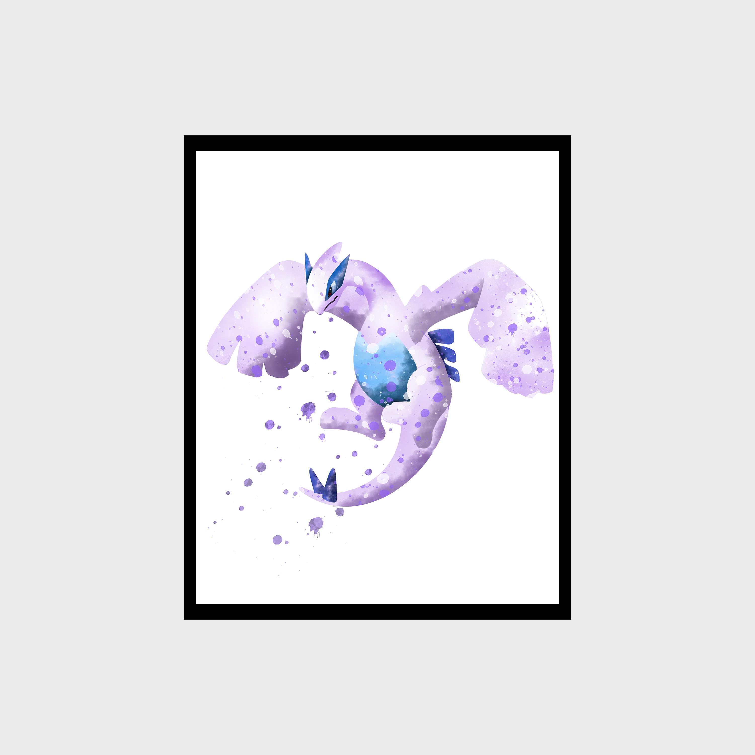 Pokemon Lugia Art Print Digital Files decor nursery room wat | Inspire ...