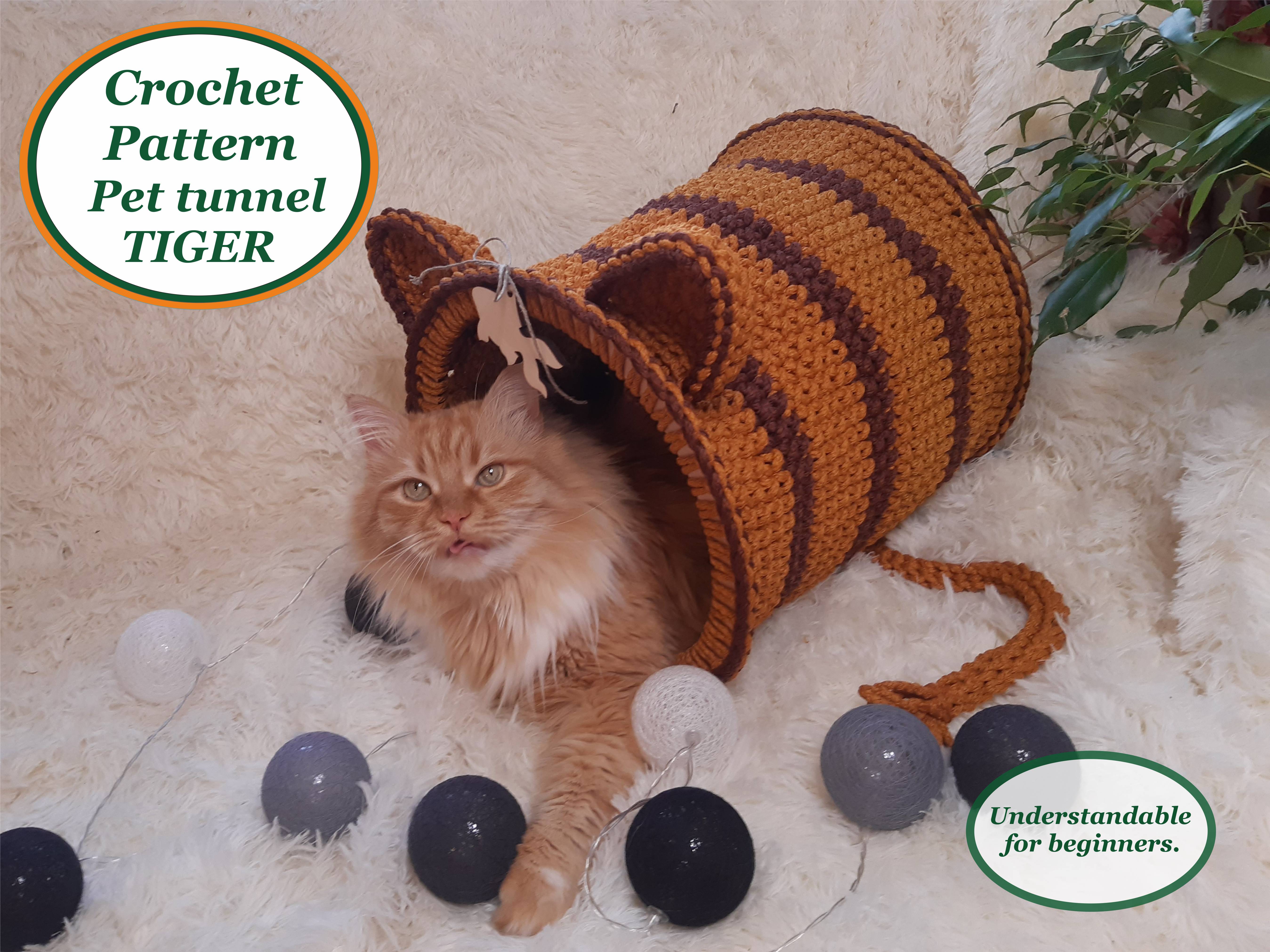 Crochet cat tunnel Tiger Digital instruction manual in PDF f Inspire