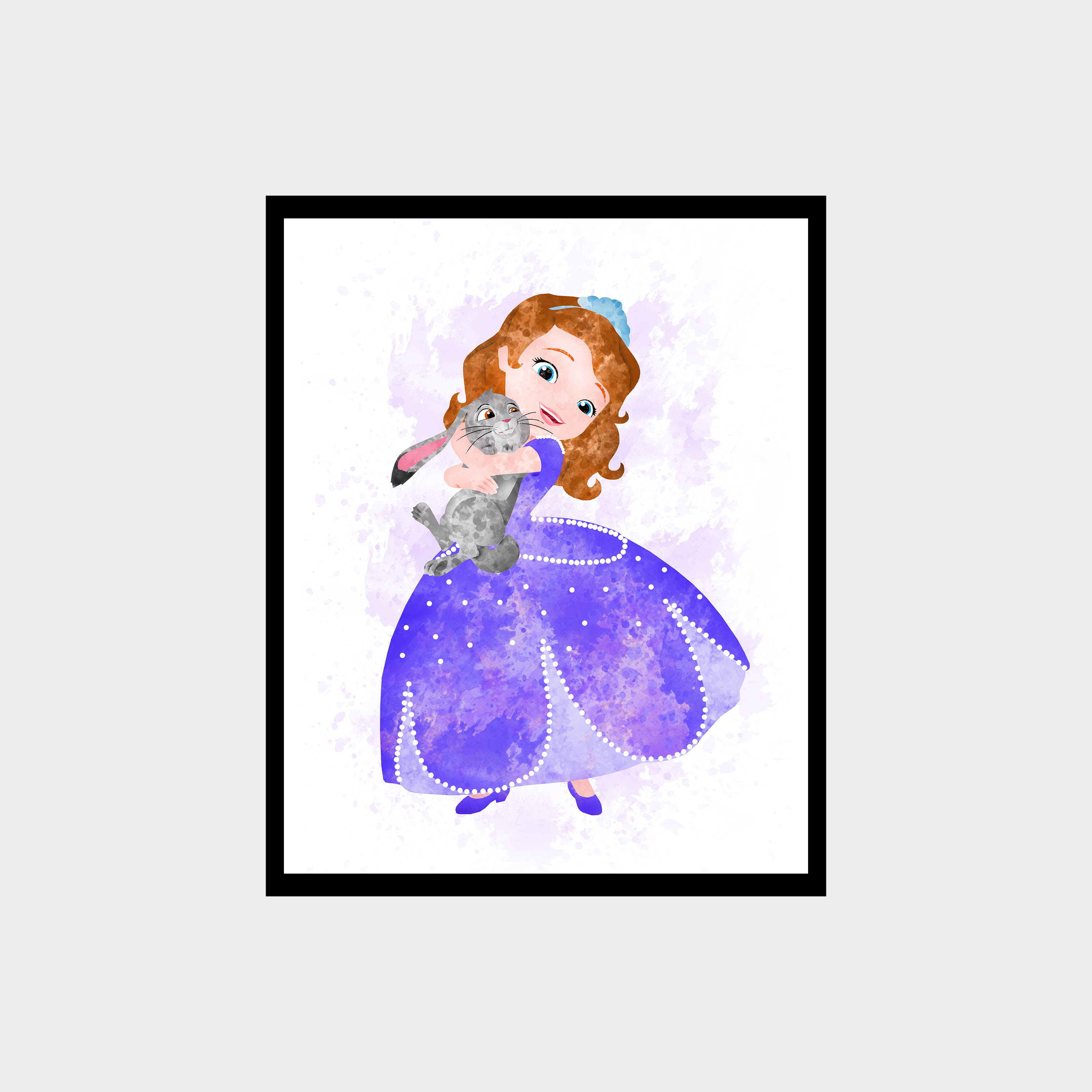 Sofia the First Disney Art Print Digital Files decor nursery Inspire