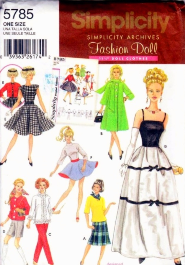 Digital Vintage Sewing Patterns Simplicity 5785 Clothes for Inspire