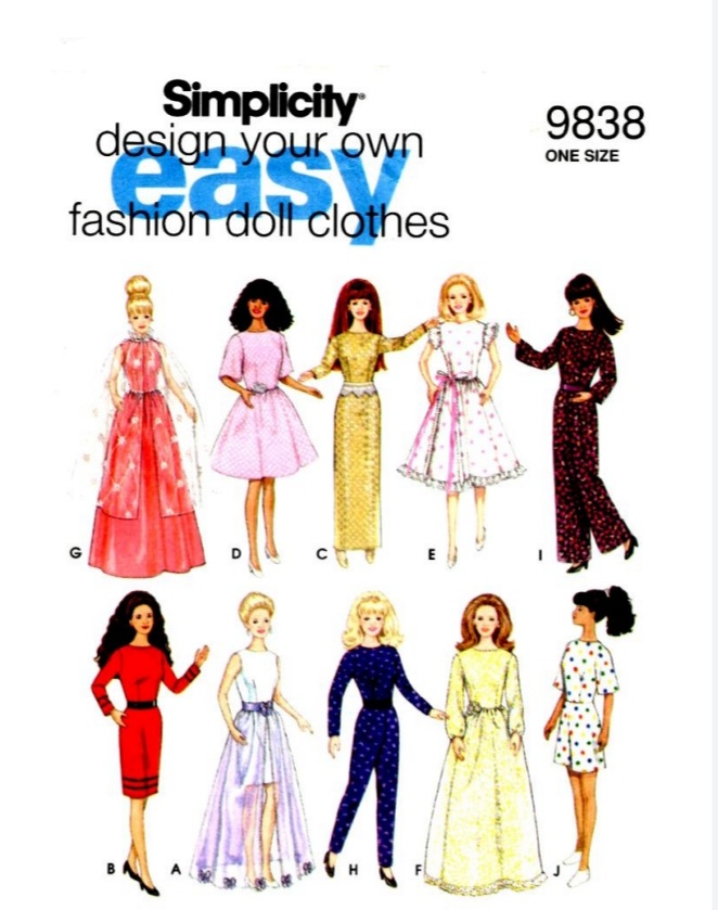 Digital Vintage Sewing Patterns Simplicity 9838 Clothes for Inspire