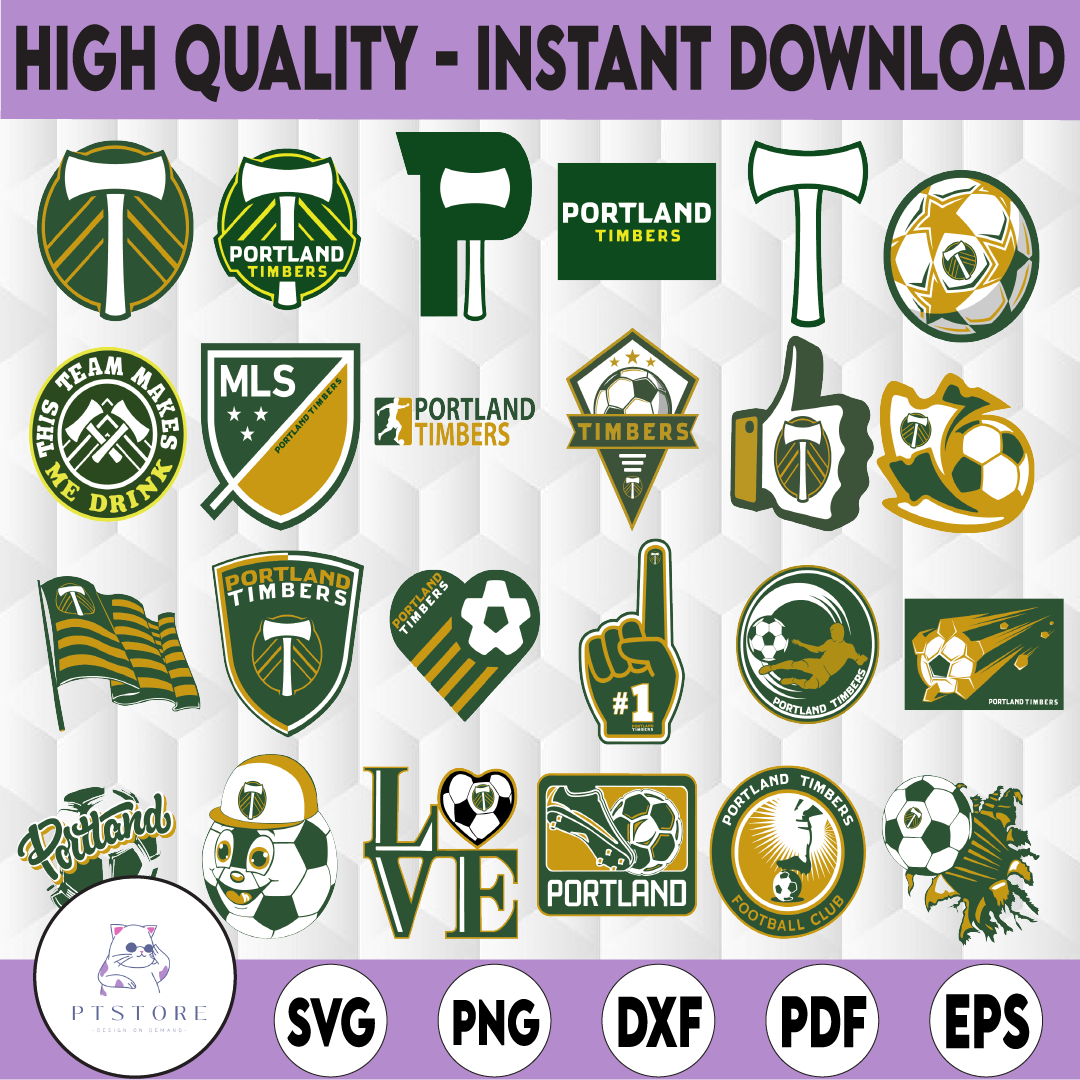 24 Files MLS Logo Portland Timbers, Portland Timbers svg, Ve