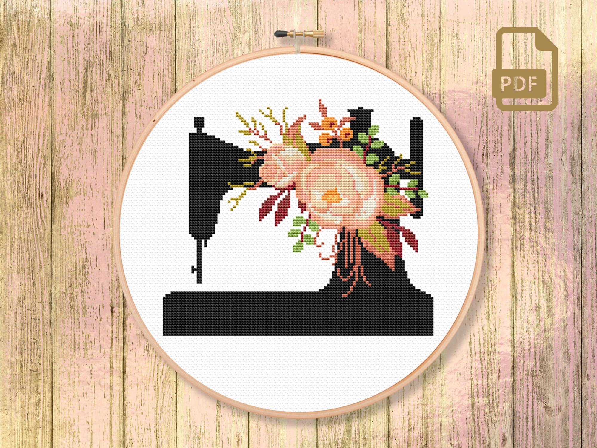 Sewing Machine Cross Stitch Pattern oth_082 Inspire Uplift