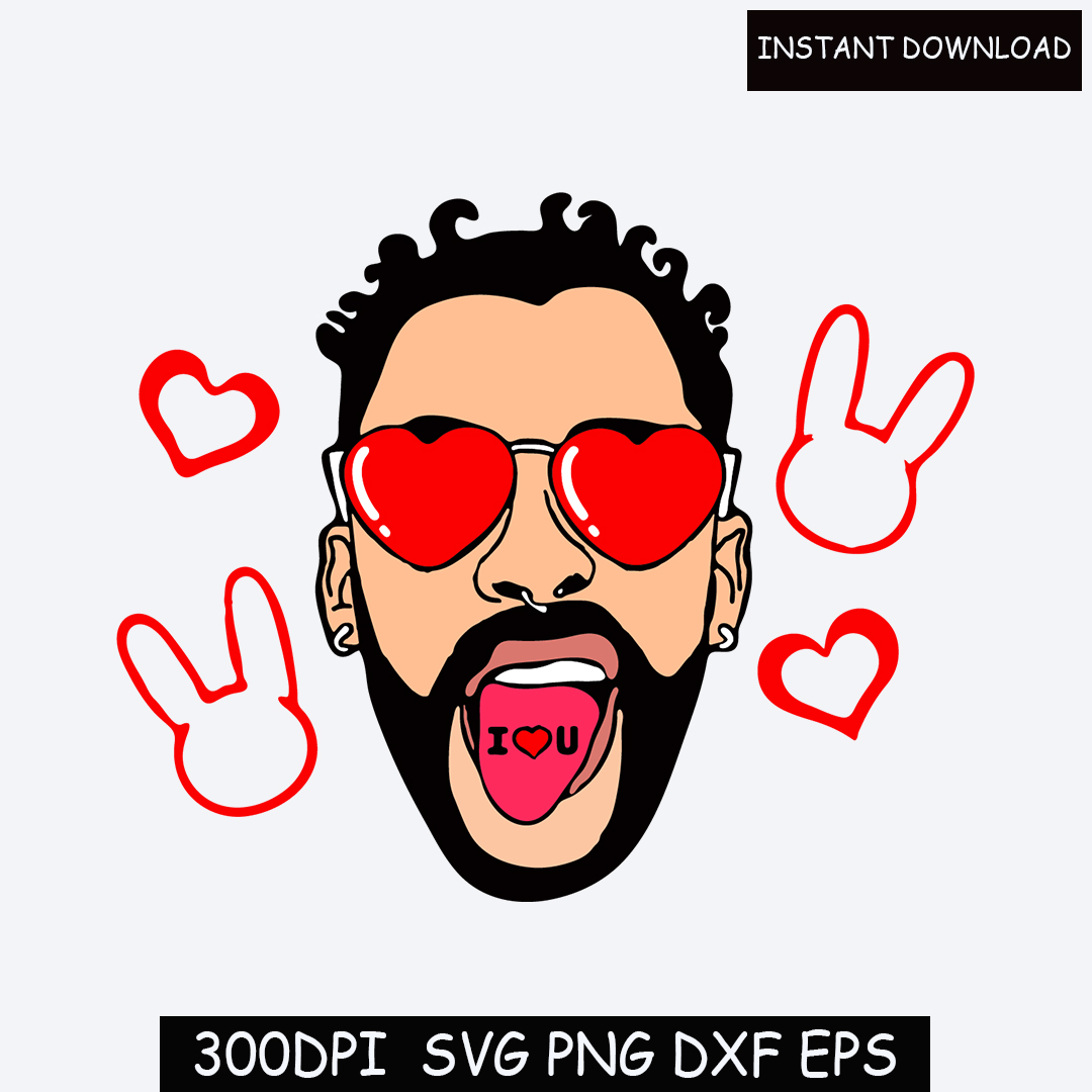 Valentine Bad Bunny Bundle SVG PNG, Un San Valentin Sin Ti S | Inspire ...