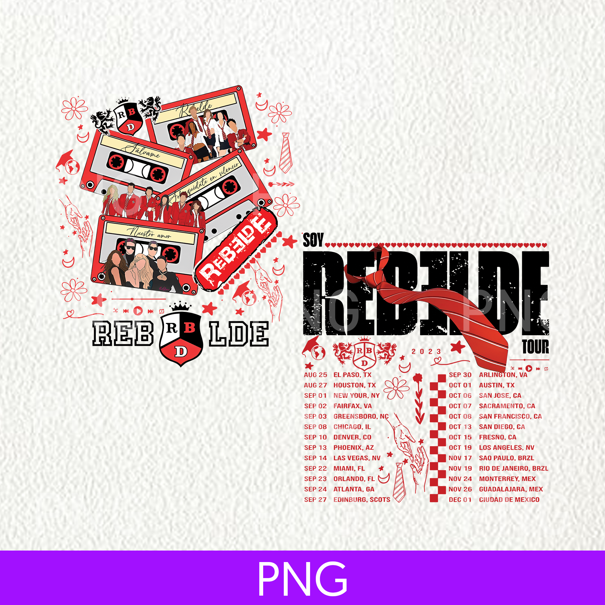 Red Rbd Logo Rebelde PNG | Rbd PNG | Spanish PNG | Rebelde Red PNG | Mia - Inspire ...