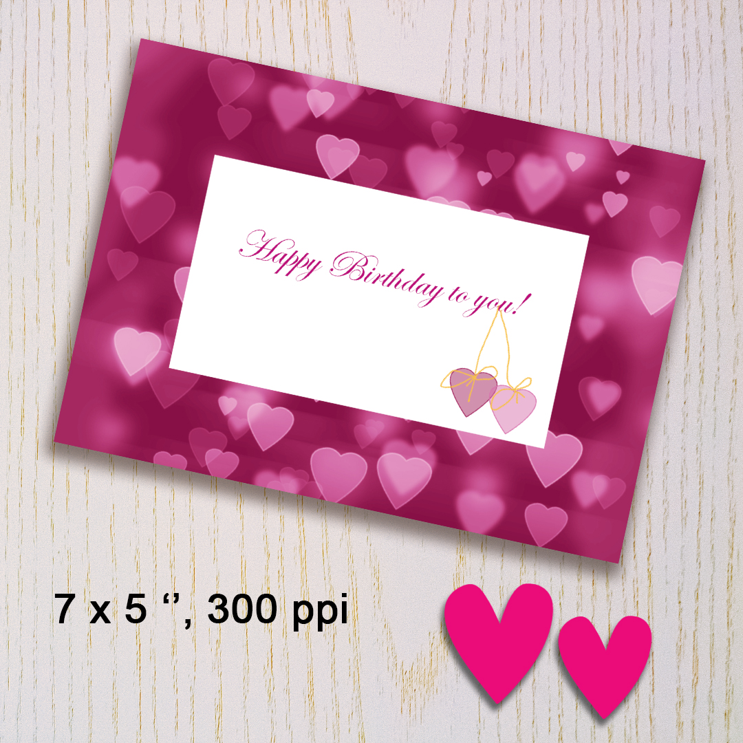Digital birthday greeting card inspire uplift