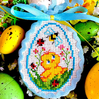 DUCK BOY EASTER EGG Ornament cross stitch pattern PDF by Cro | Inspire ...